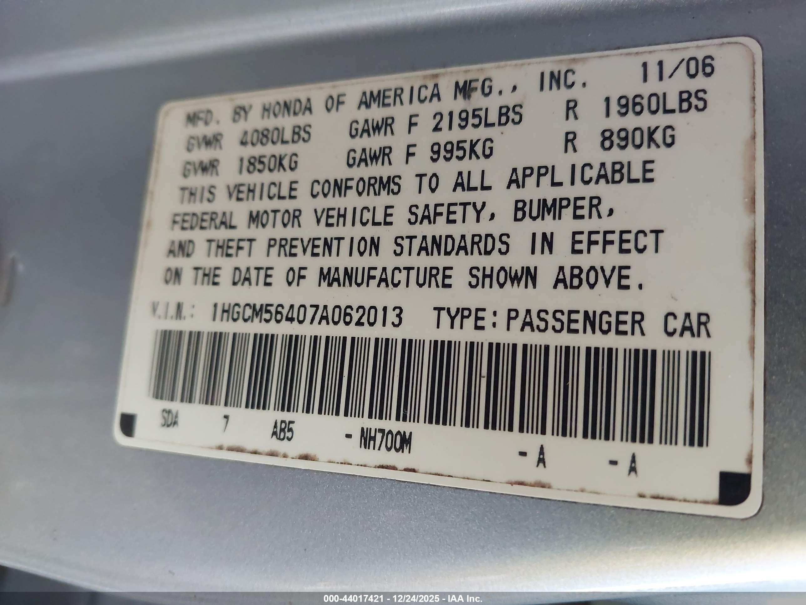 HONDA ACCORD image 9