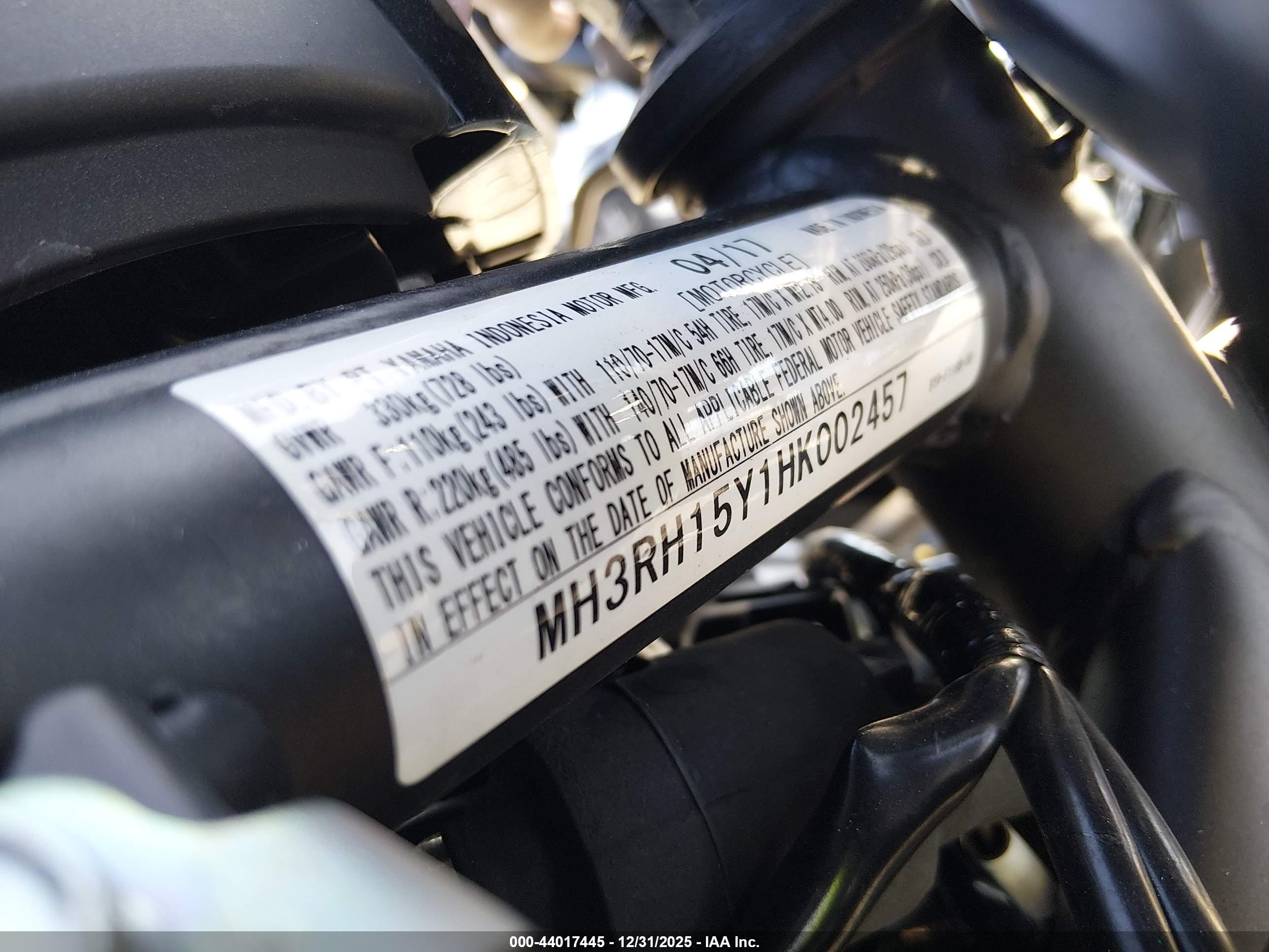 YAMAHA YZFR3 image 10