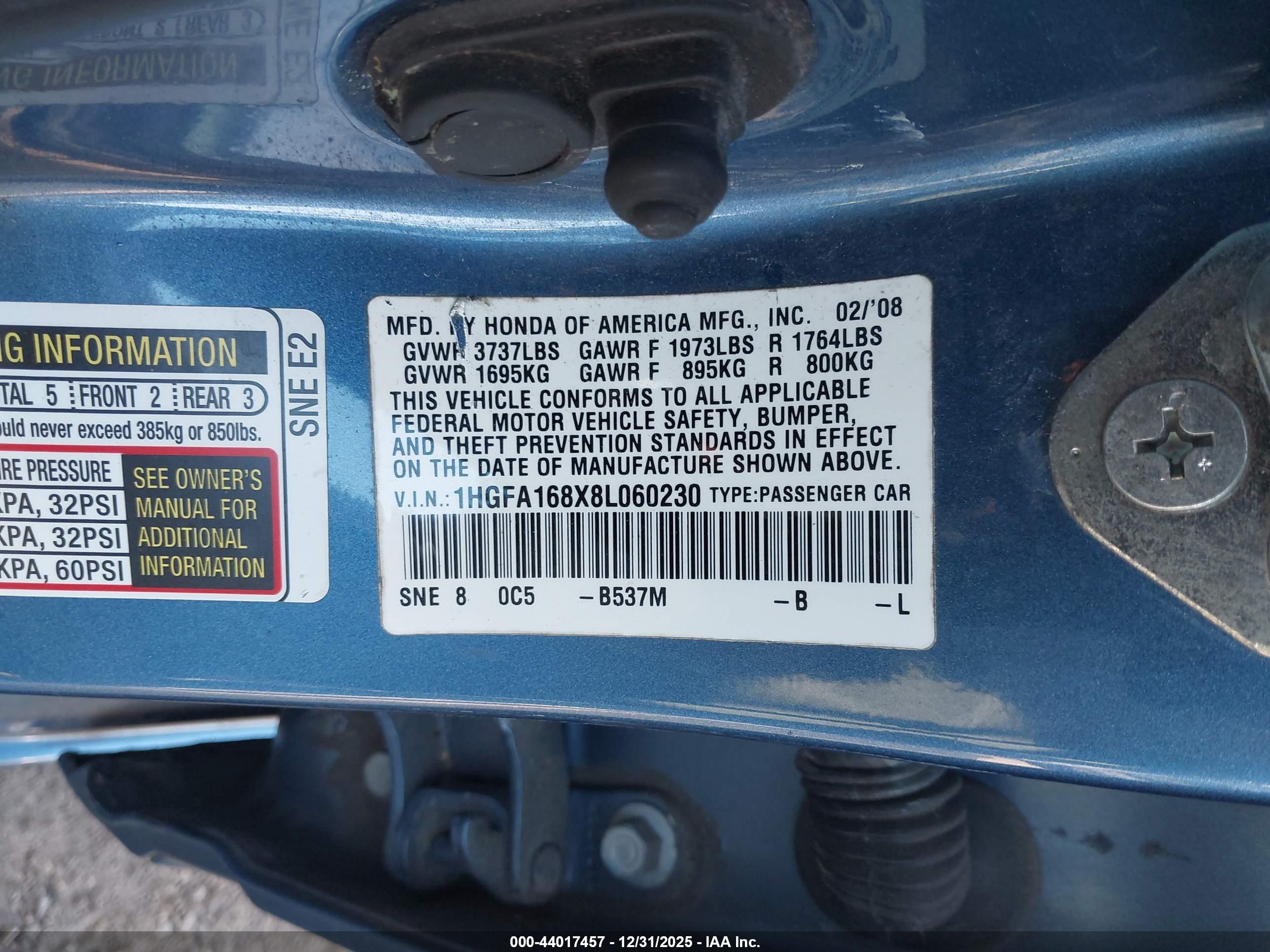 HONDA CIVIC image 9