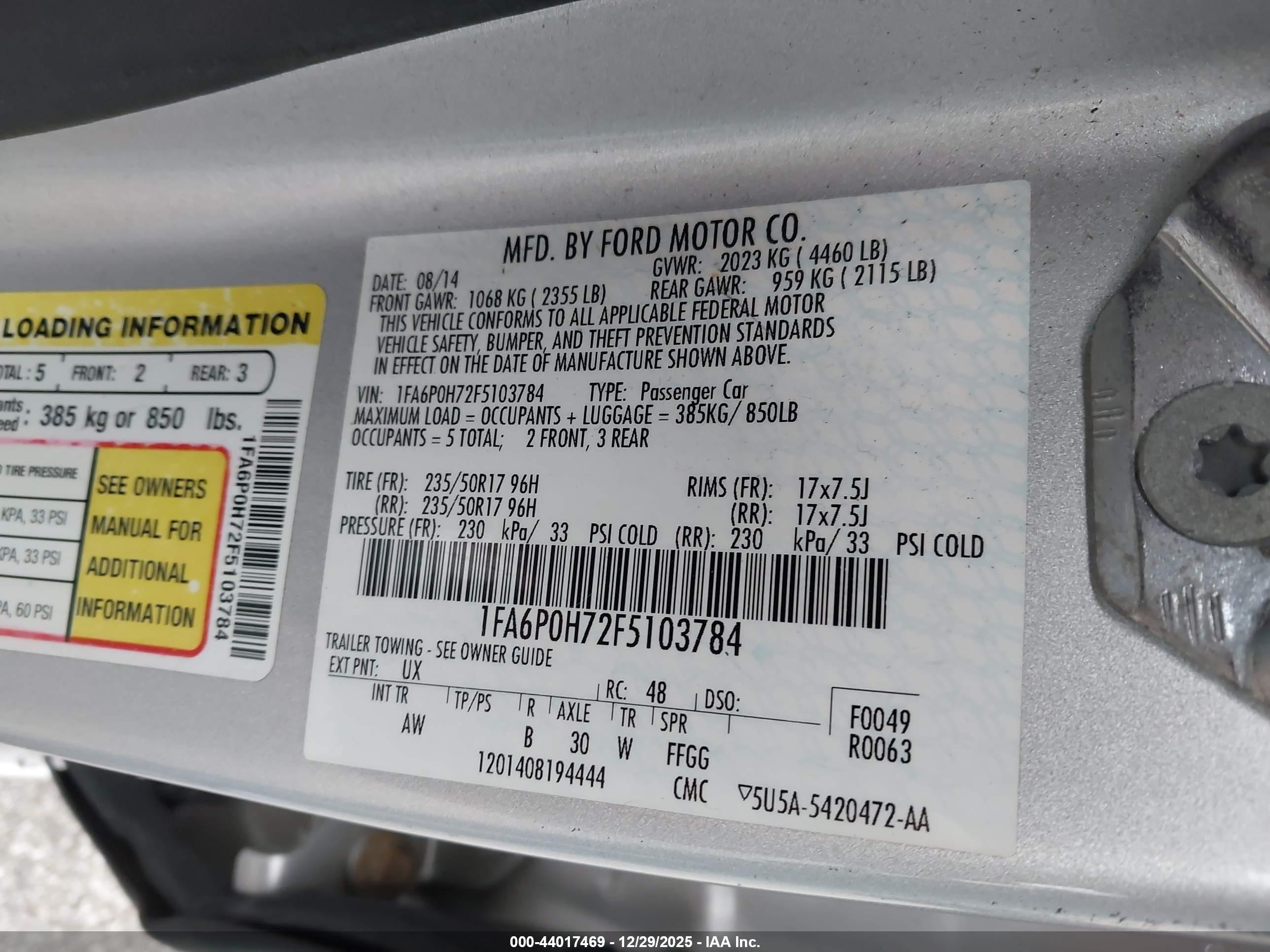 FORD FUSION image 9
