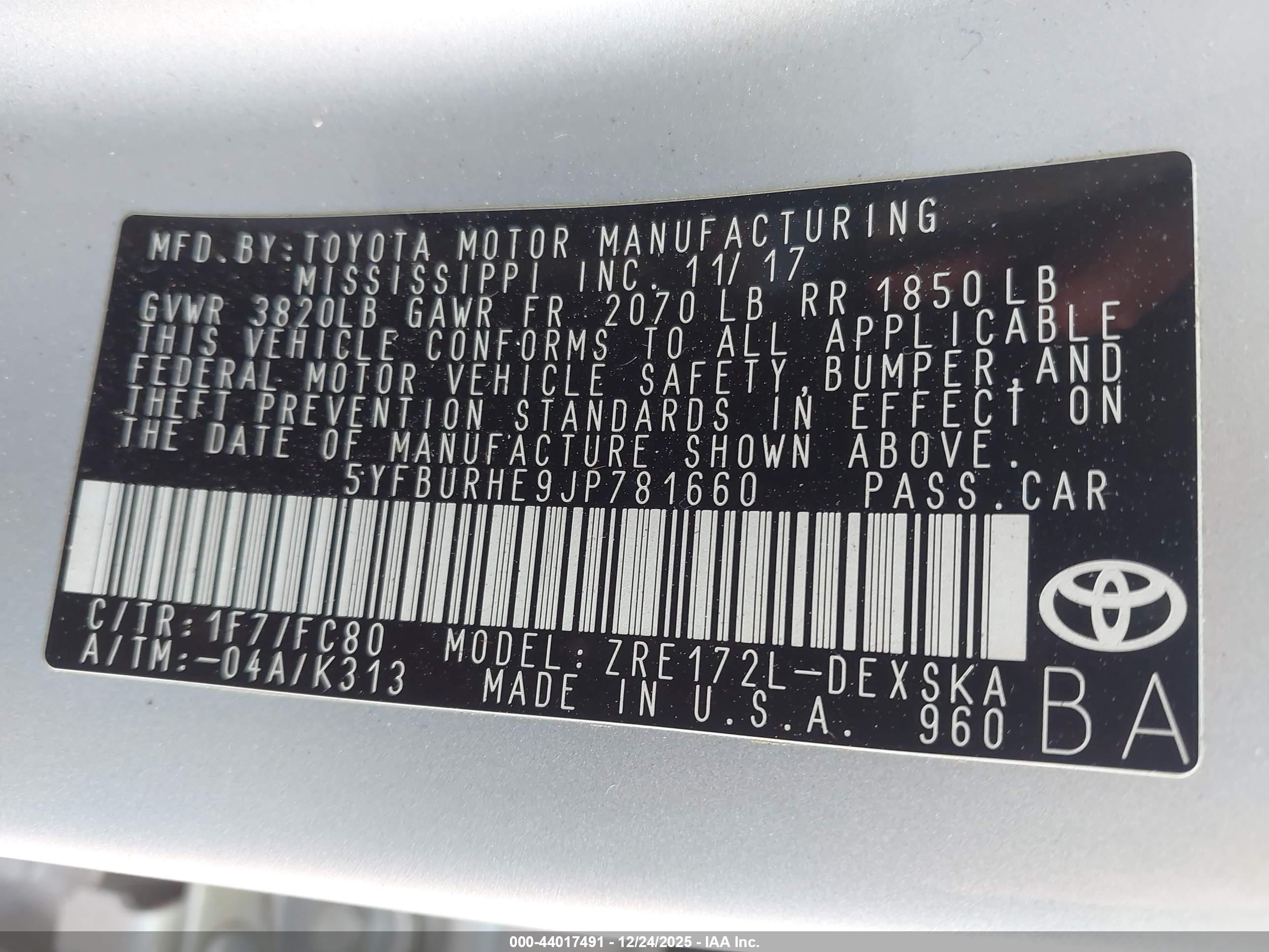 TOYOTA COROLLA image 9