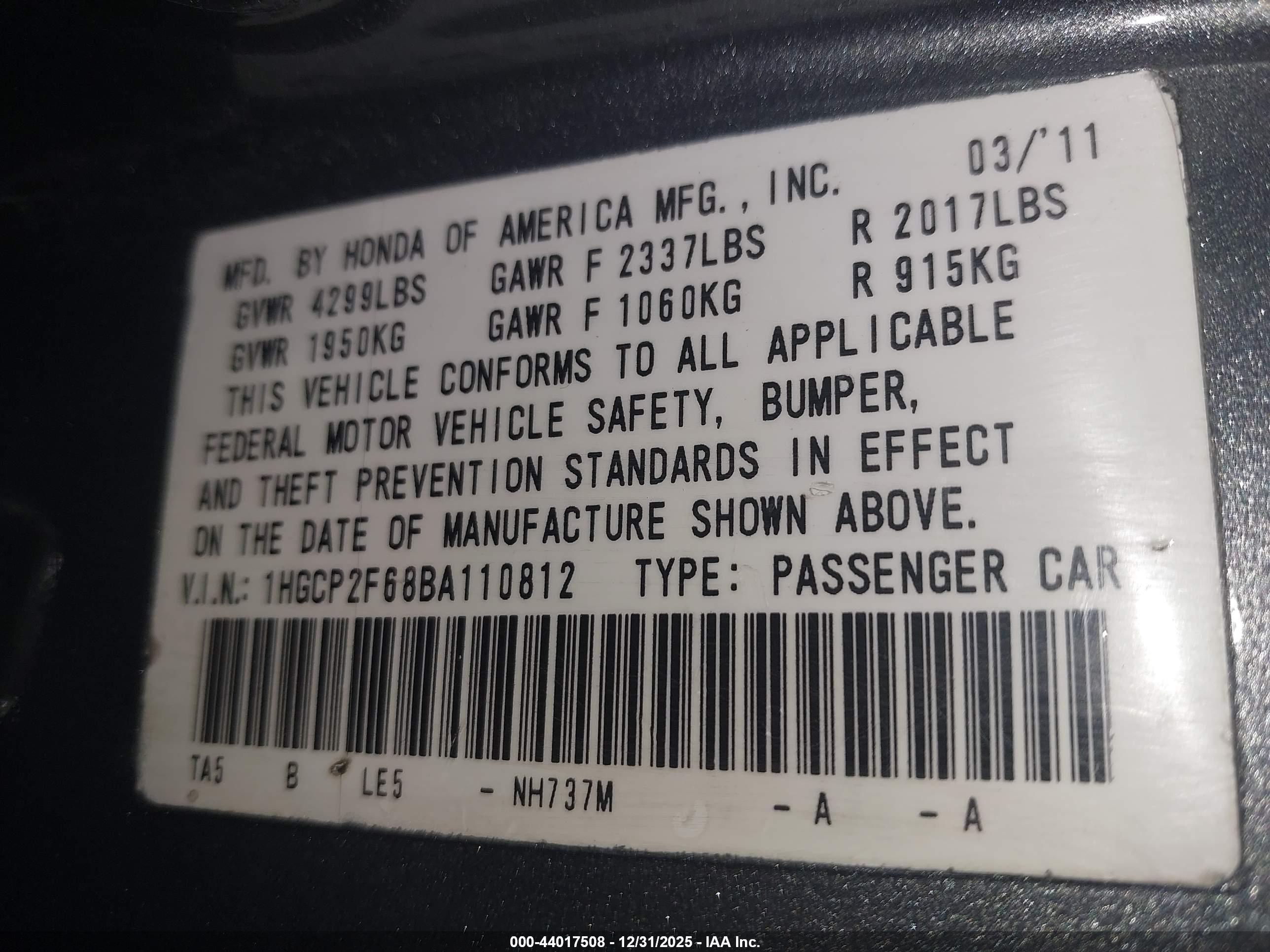 HONDA ACCORD image 9