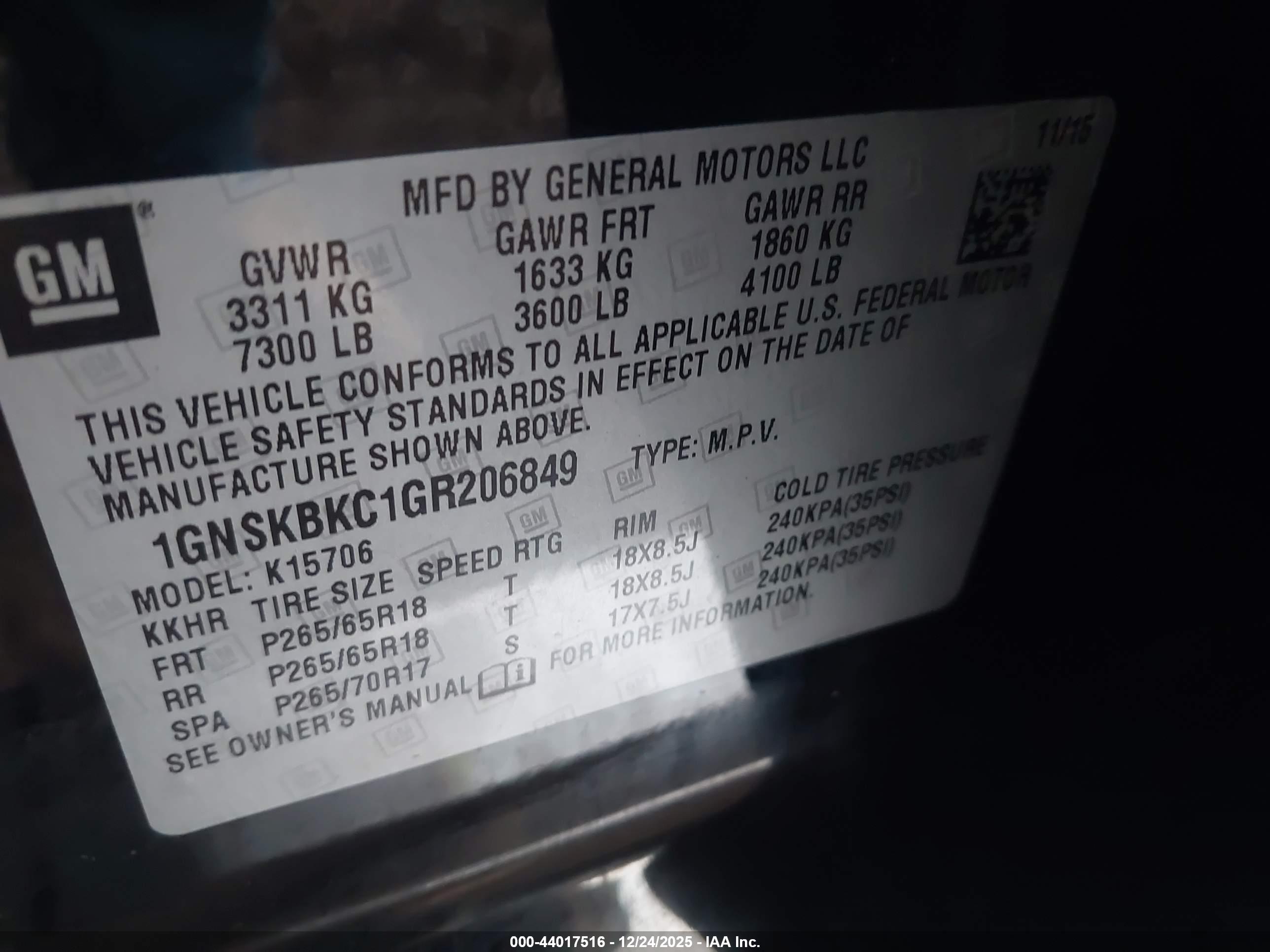 CHEVROLET TAHOE image 9