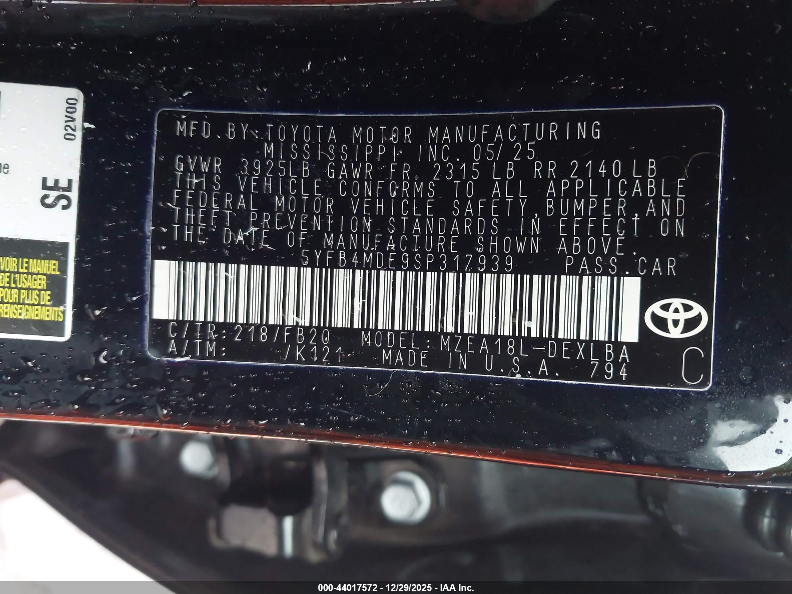 TOYOTA COROLLA image 9