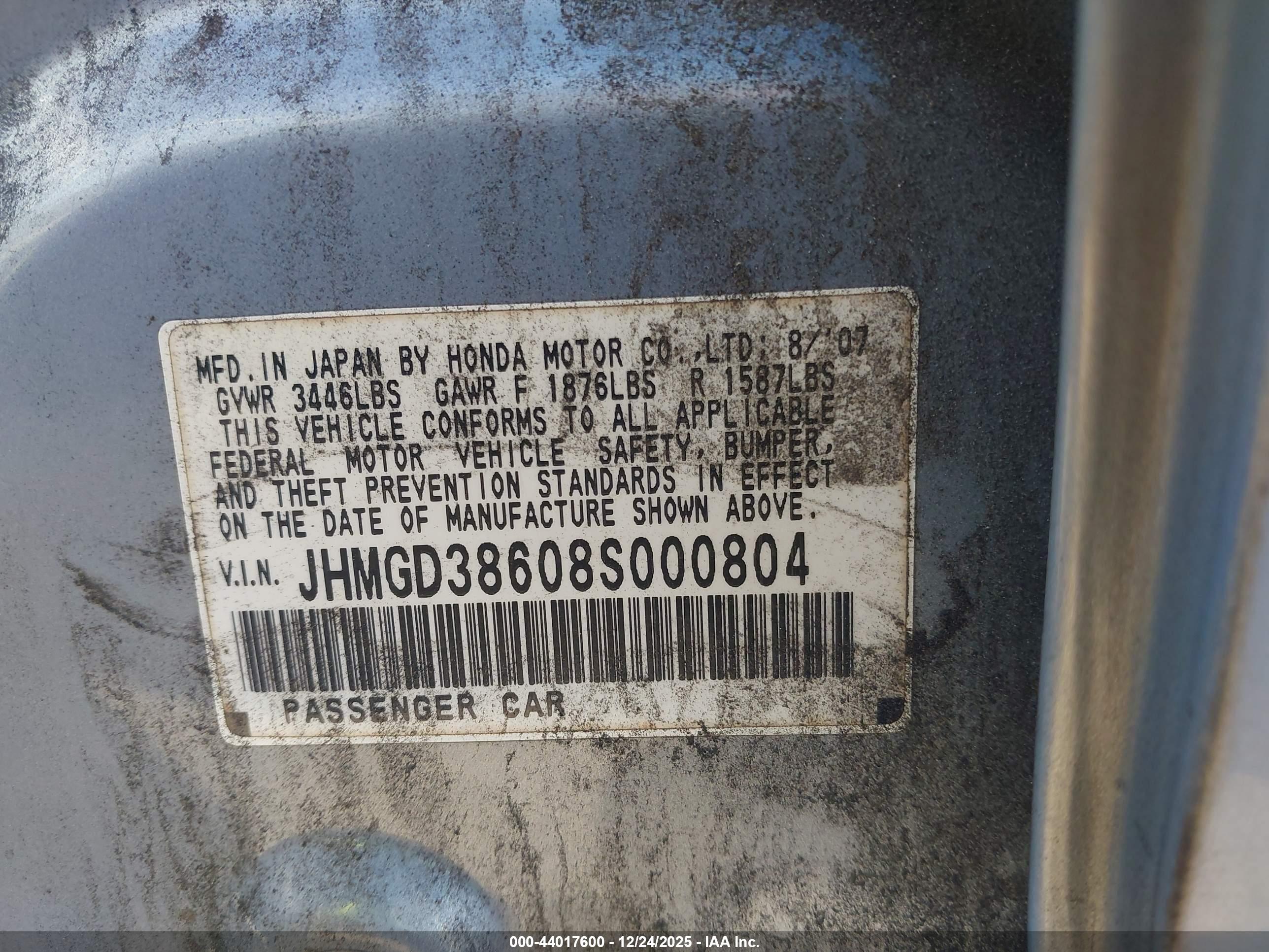 HONDA FIT image 9