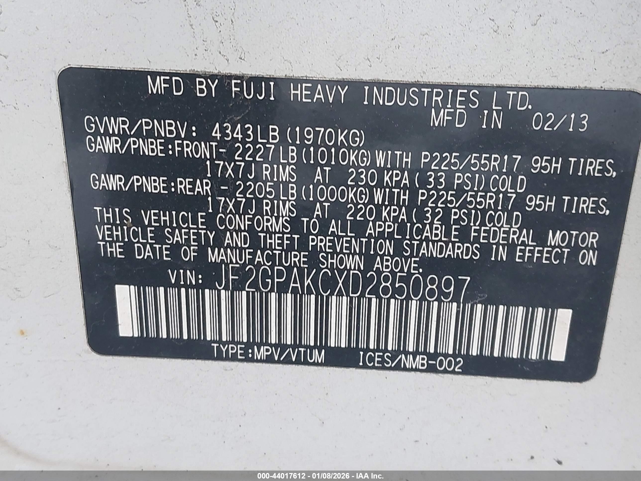 SUBARU XV image 9