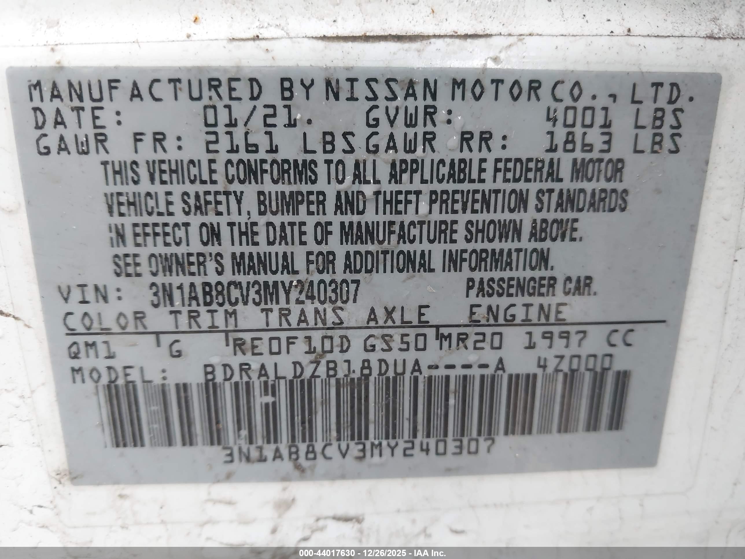 NISSAN SENTRA image 9