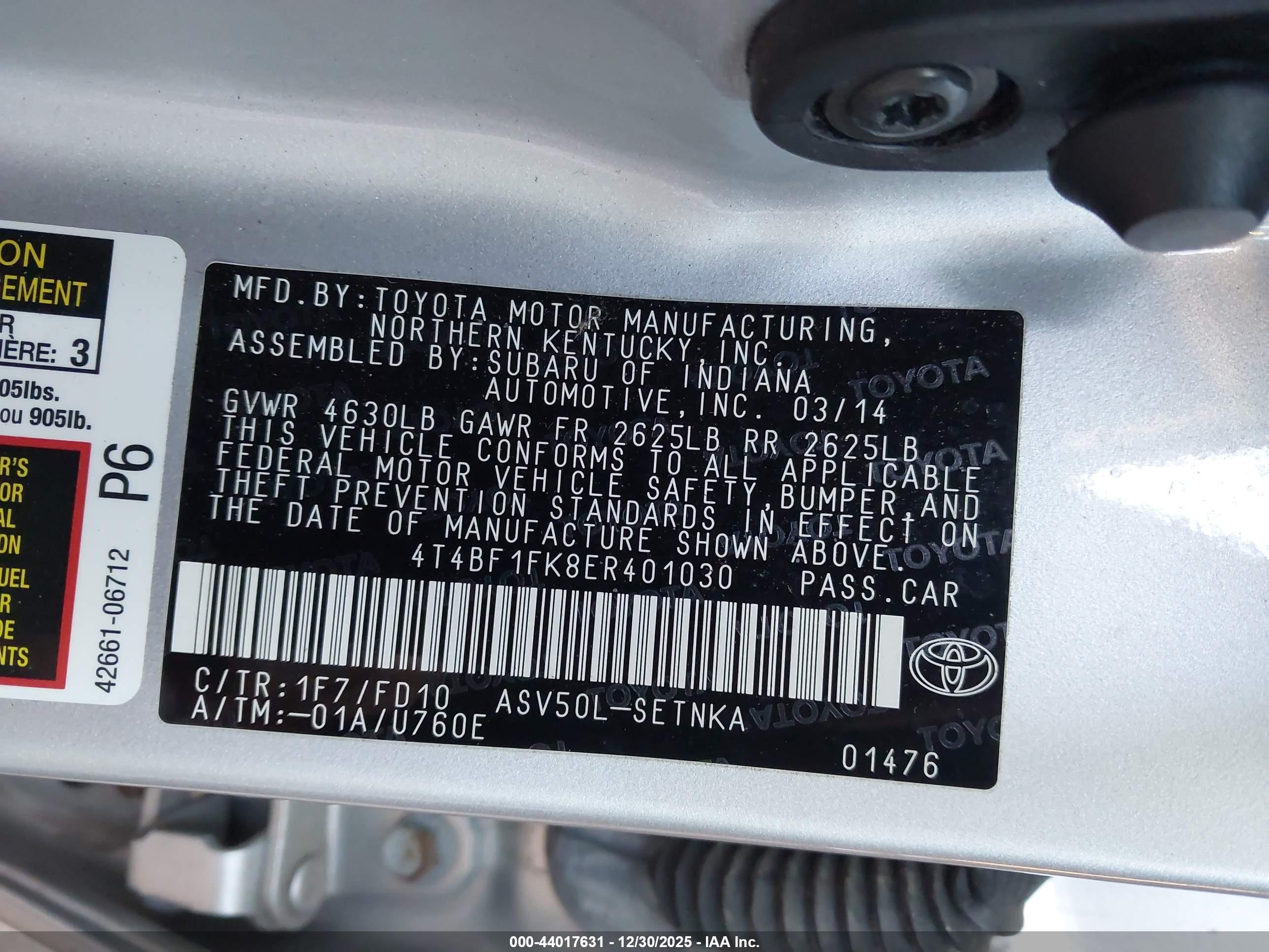 TOYOTA CAMRY image 9