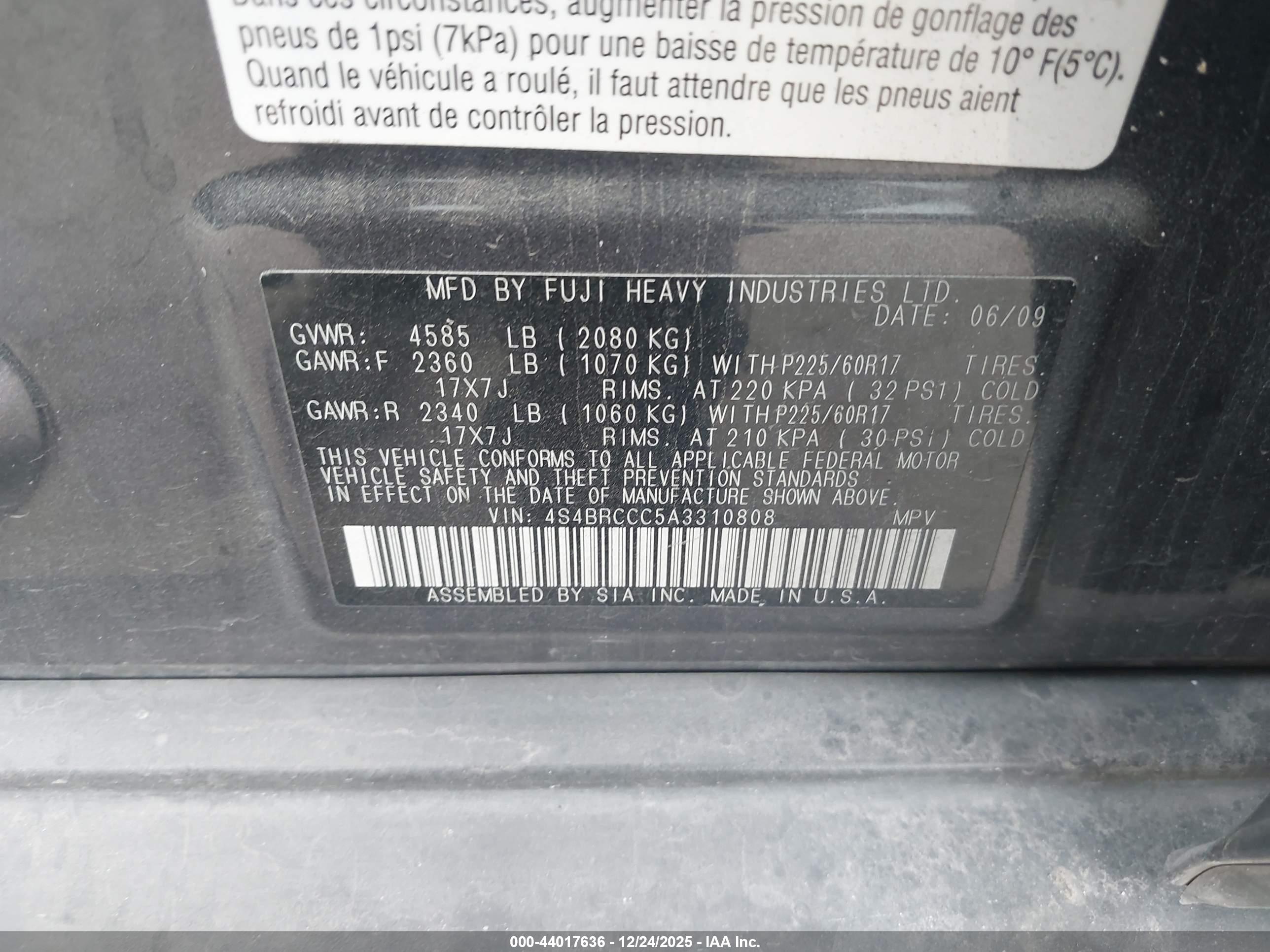 SUBARU OUTBACK image 9