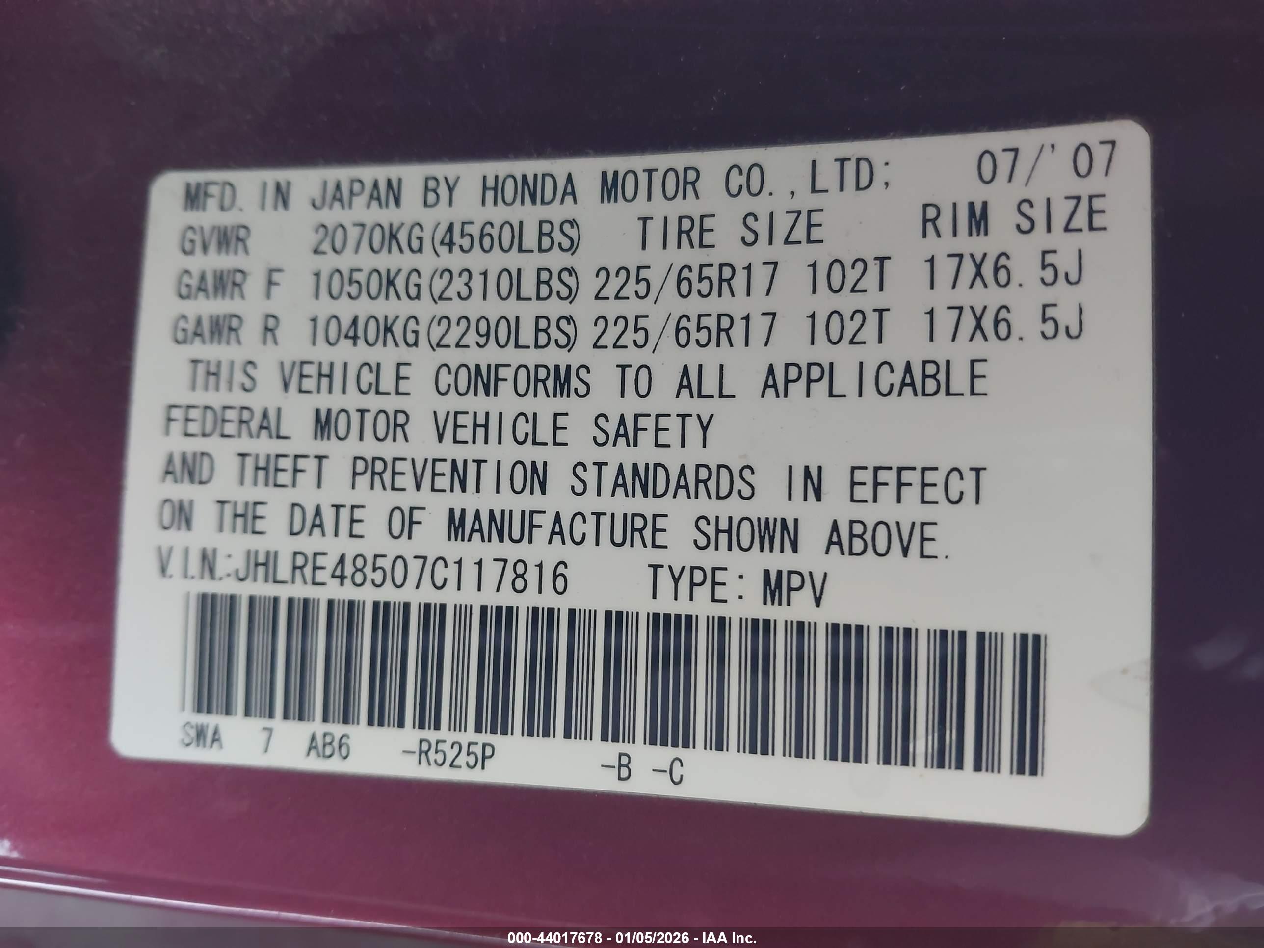 HONDA CR-V image 9