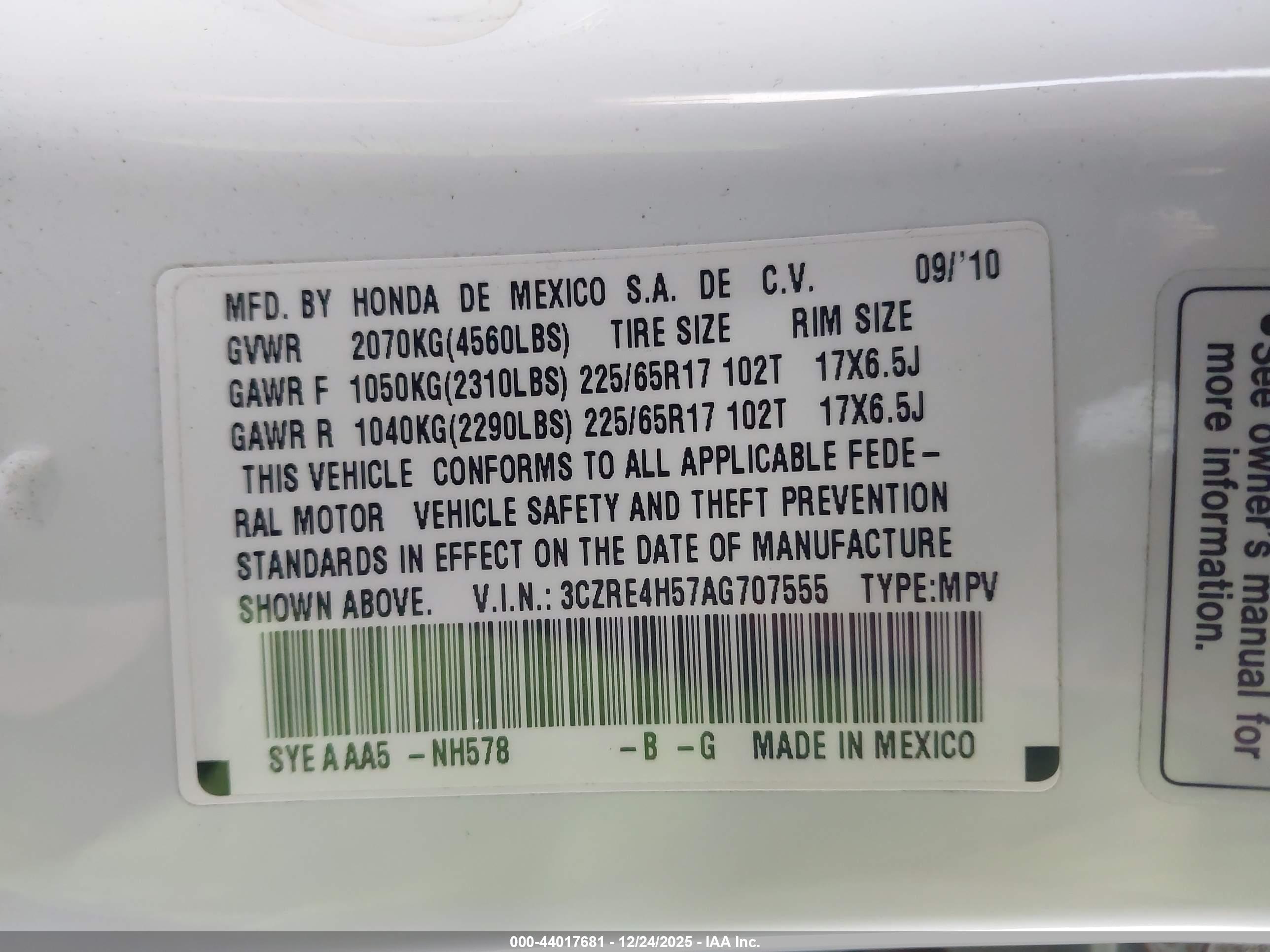 HONDA CR-V image 9