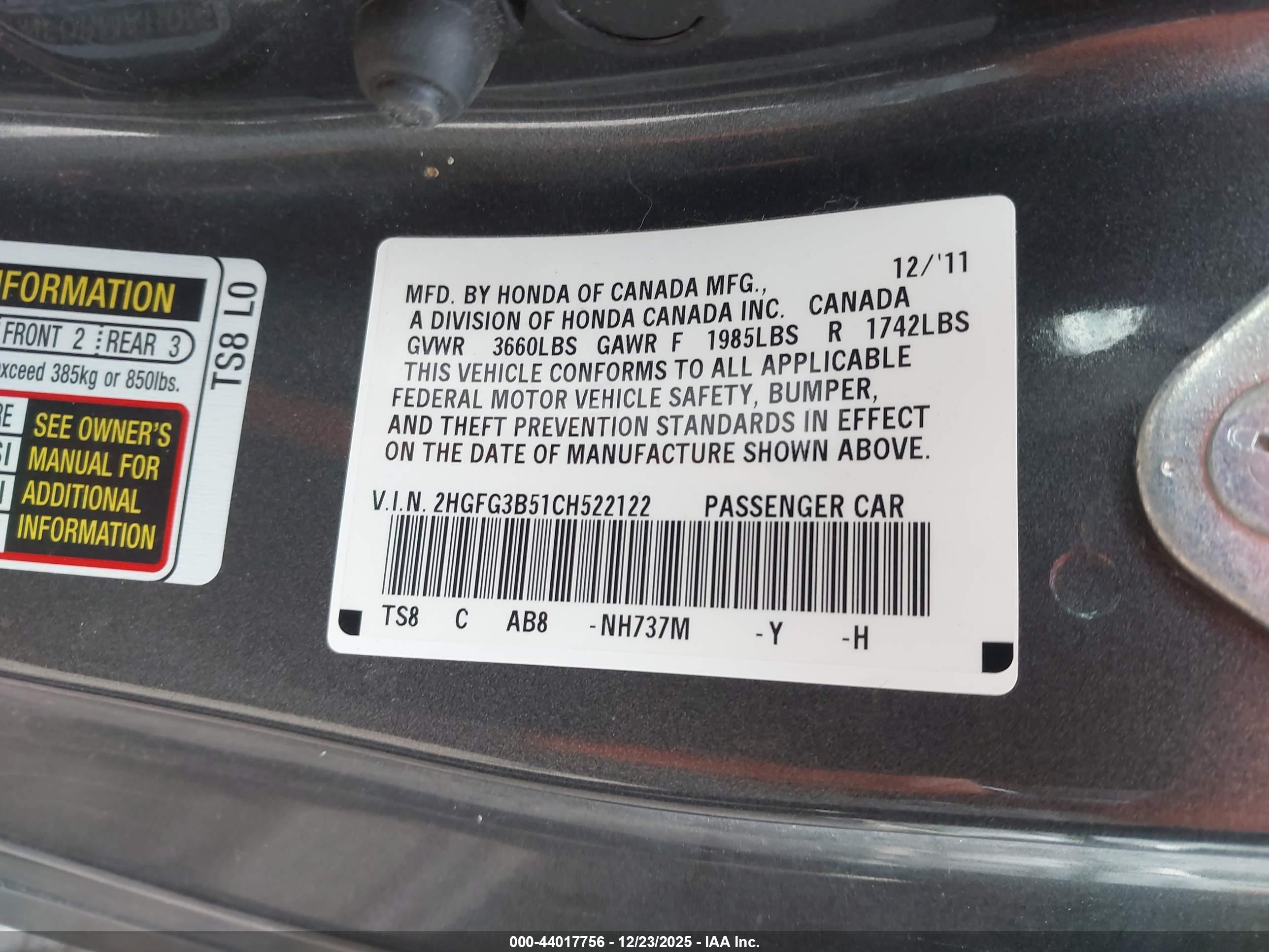 HONDA CIVIC image 9