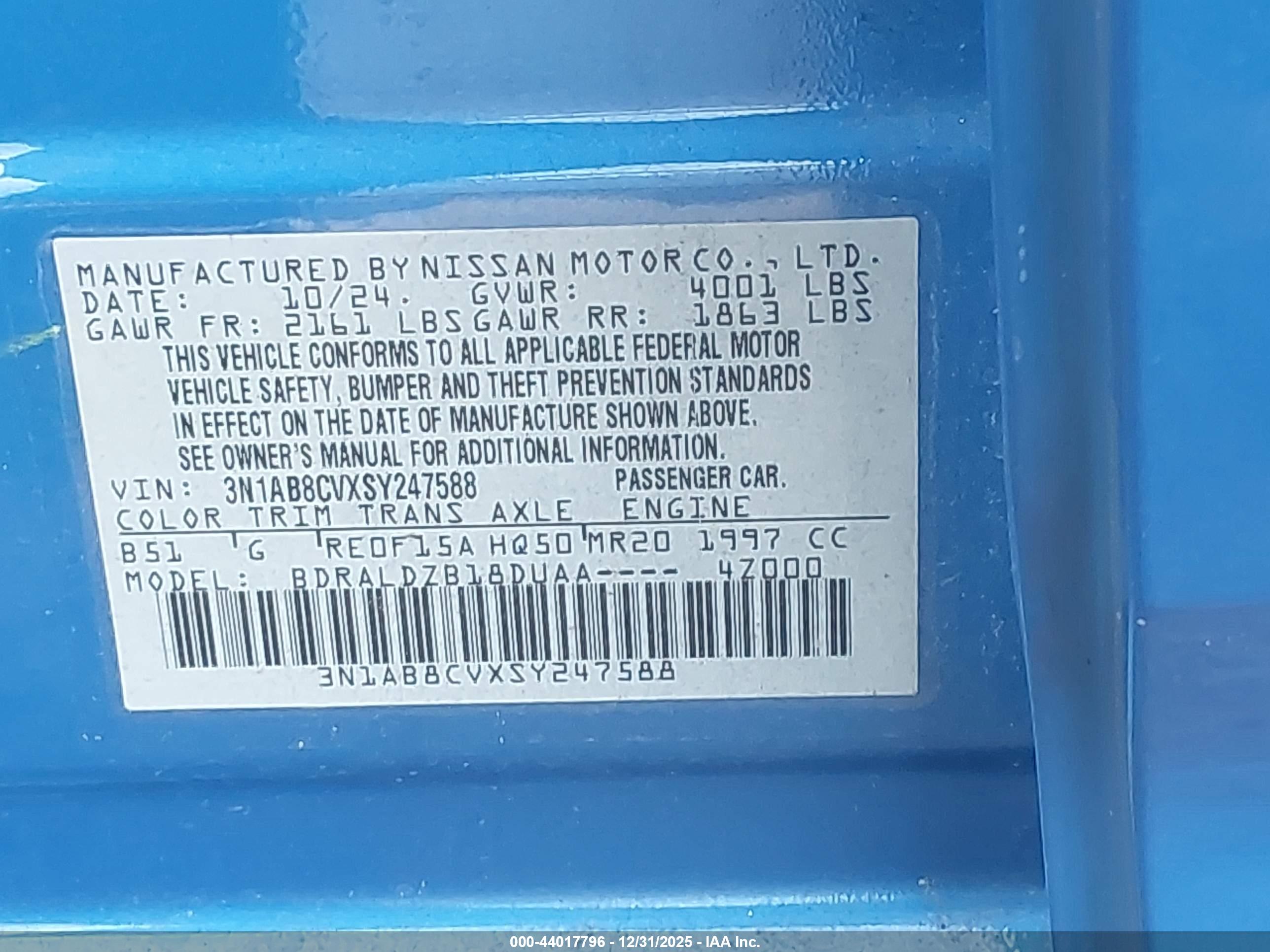 NISSAN SENTRA image 9