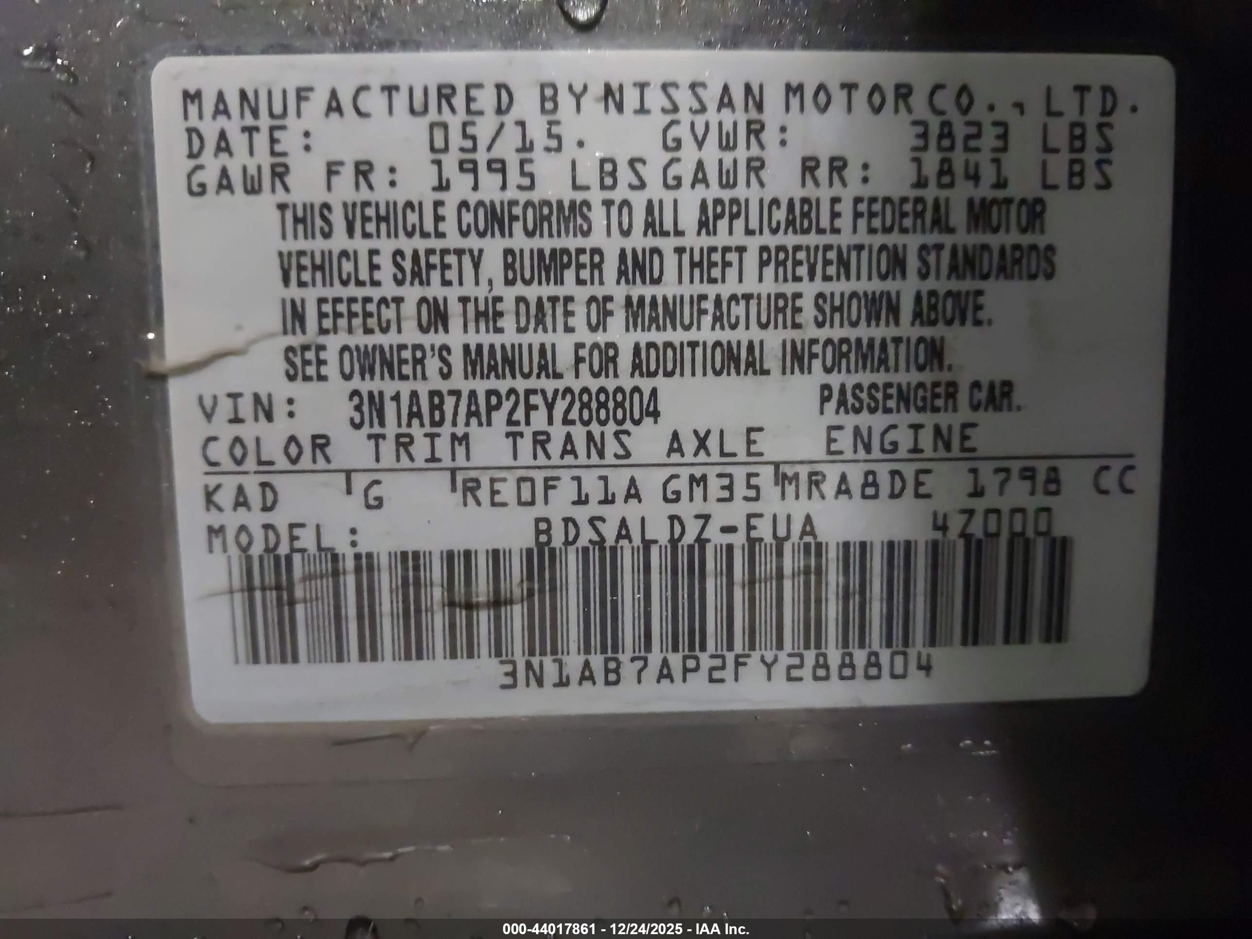 NISSAN SENTRA image 9
