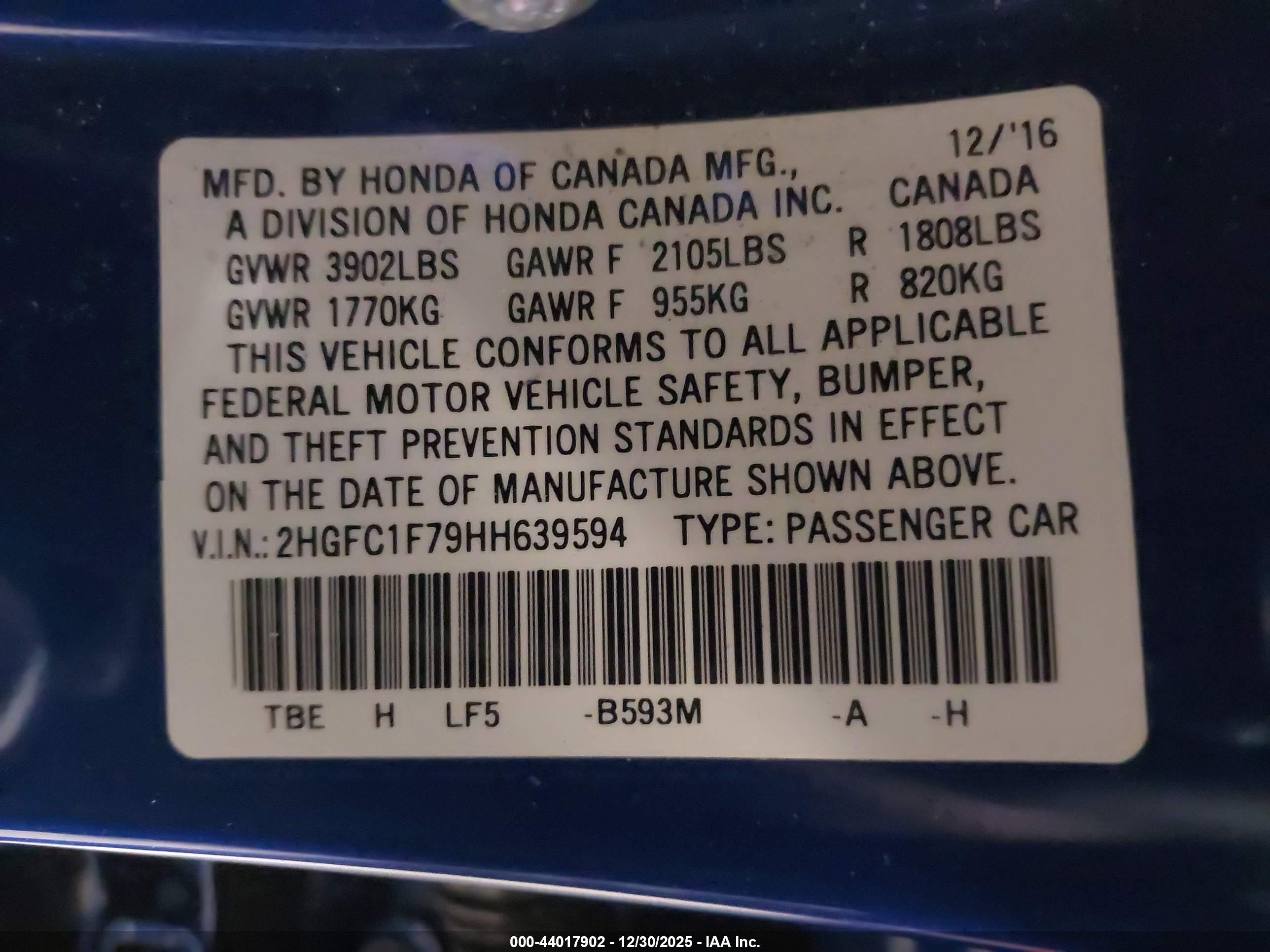 HONDA CIVIC image 9