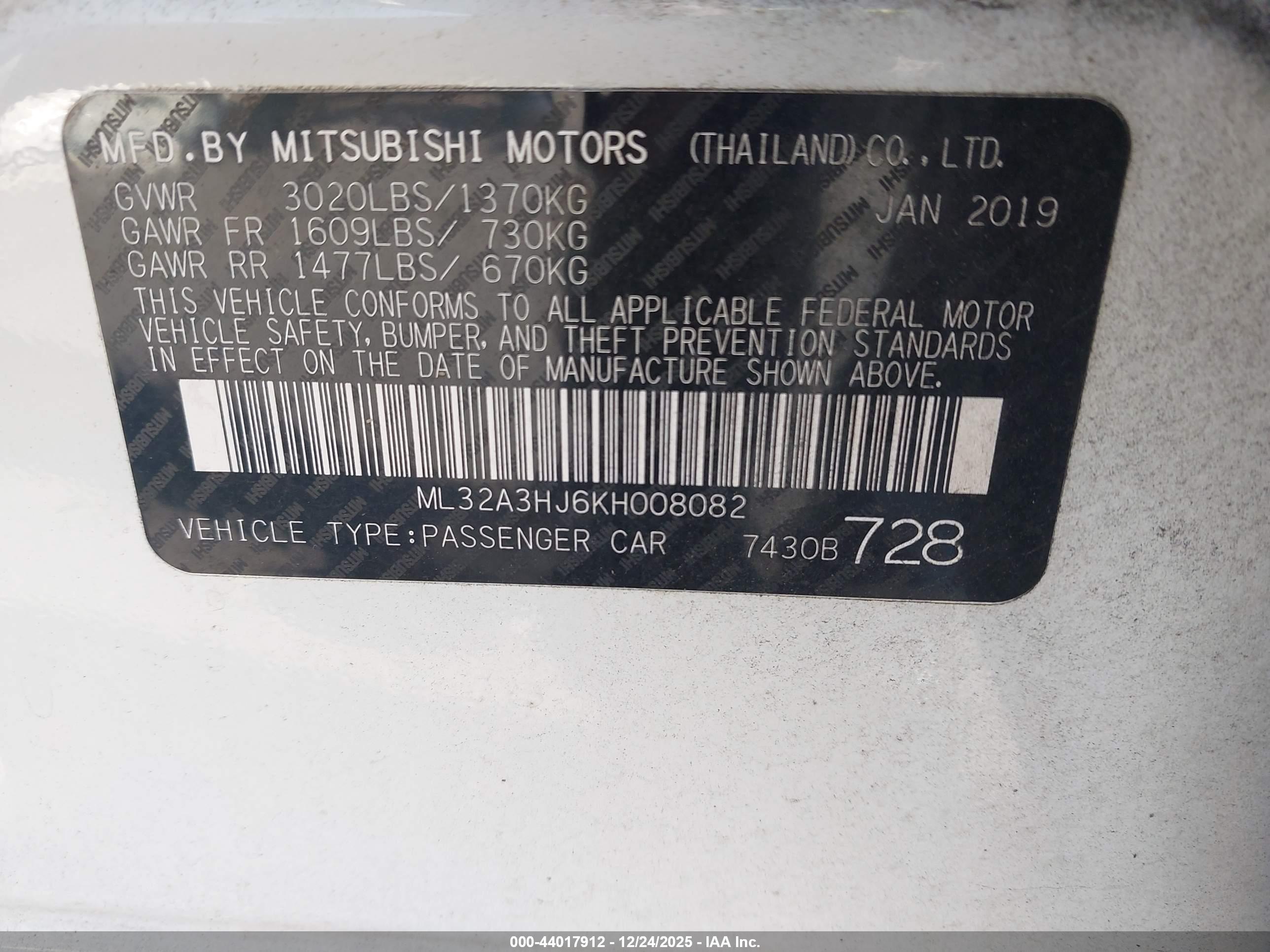 MITSUBISHI MIRAGE image 9