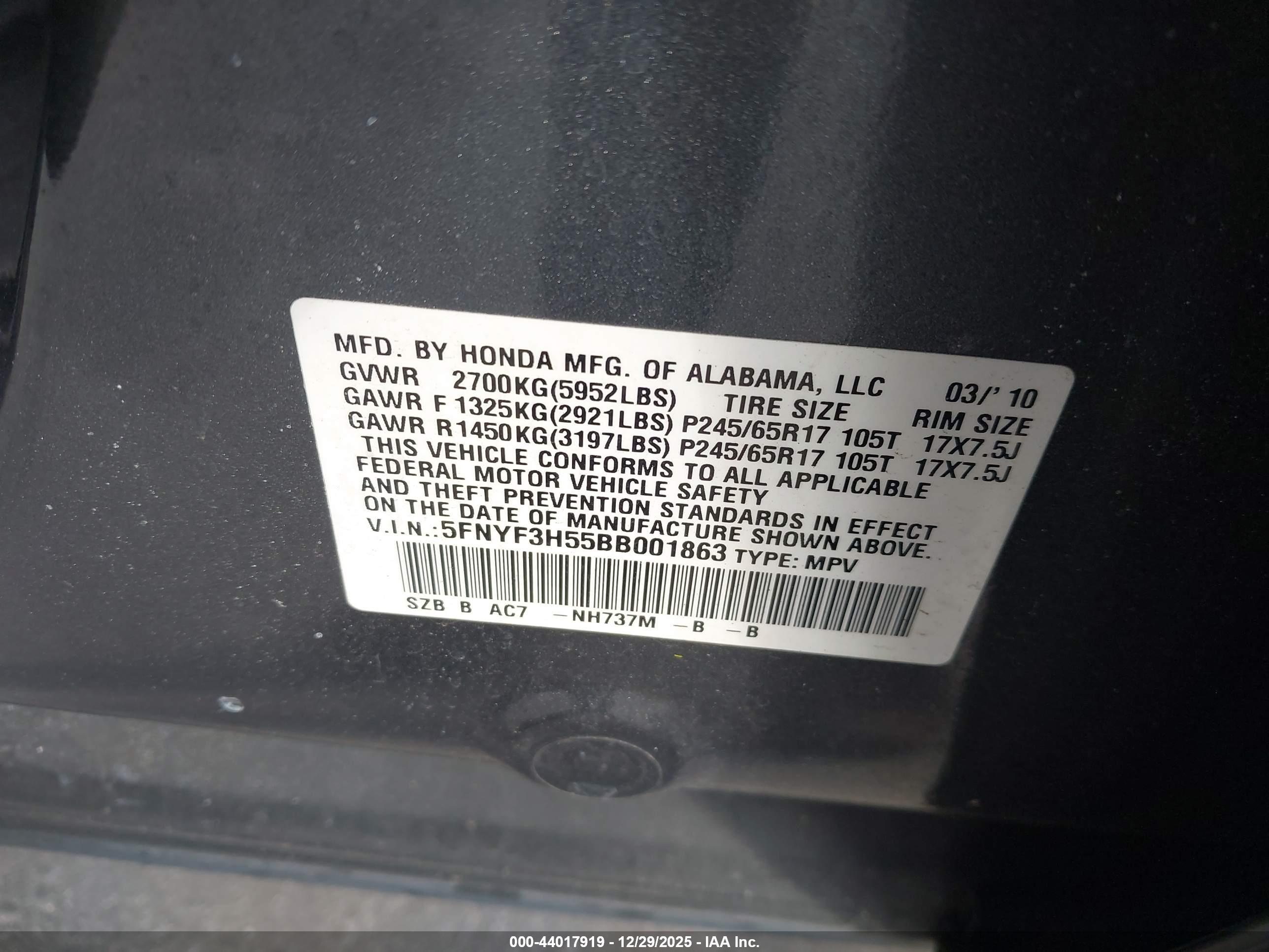 HONDA PILOT image 9