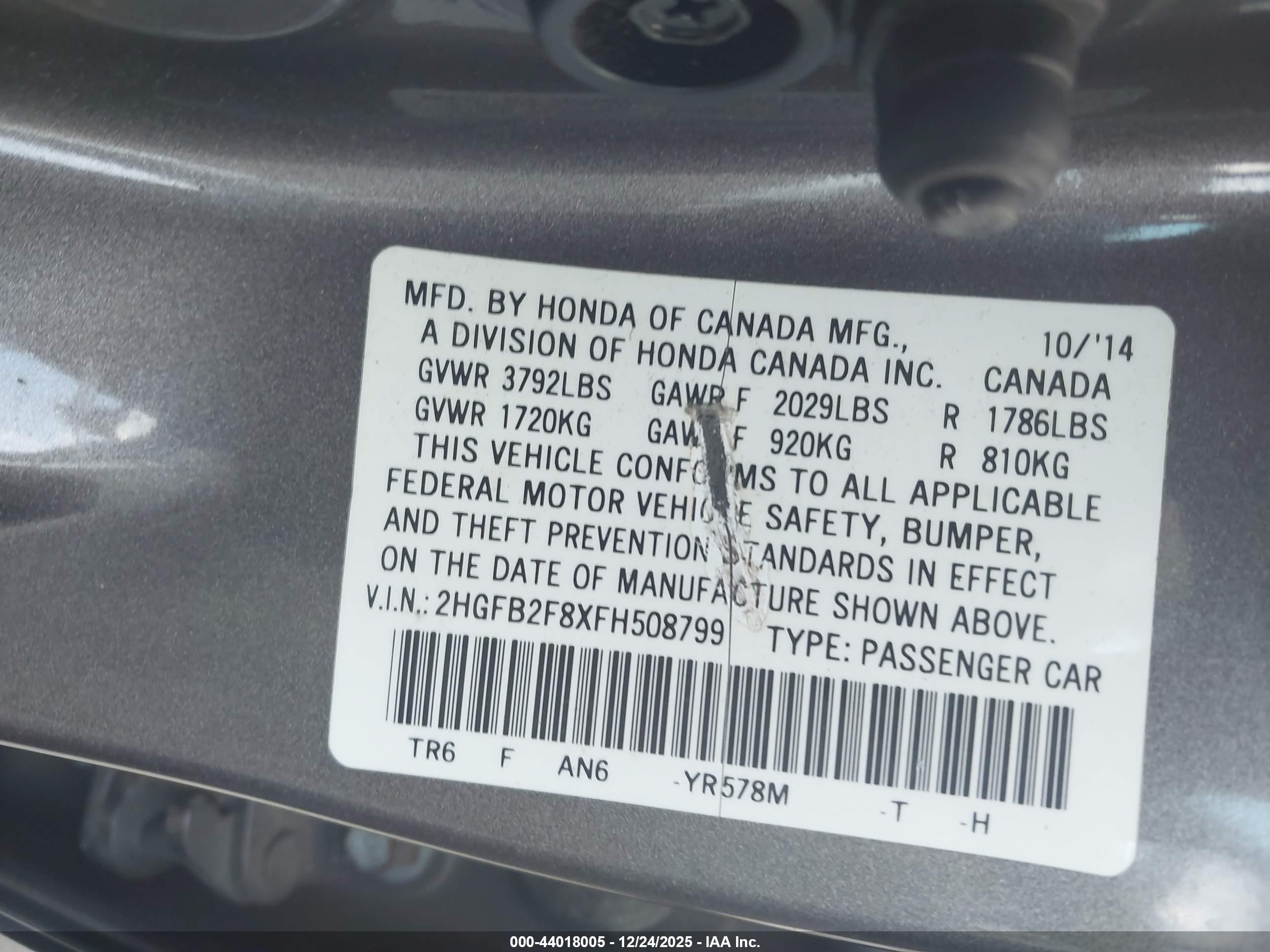 HONDA CIVIC image 9