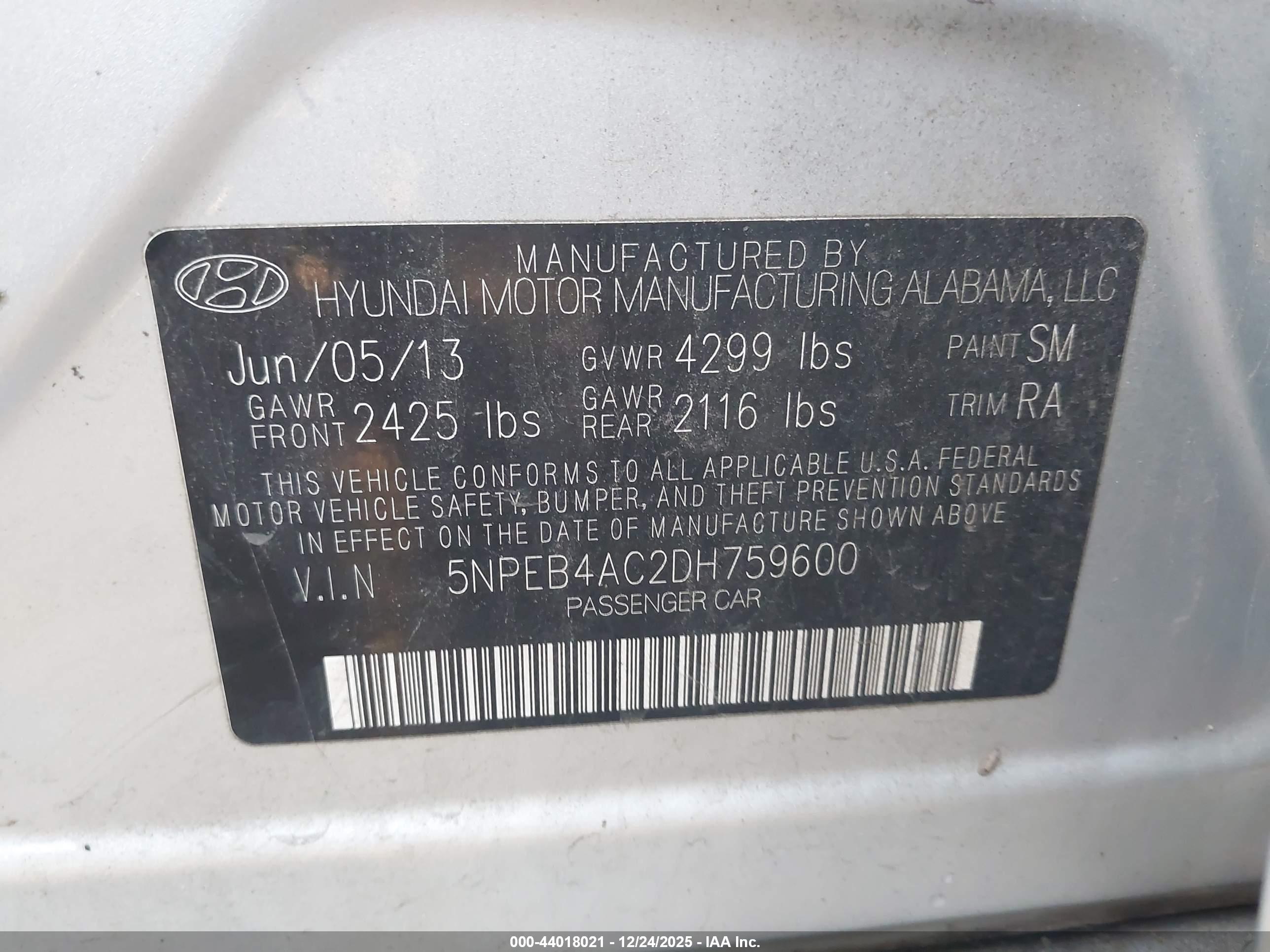 HYUNDAI SONATA image 9