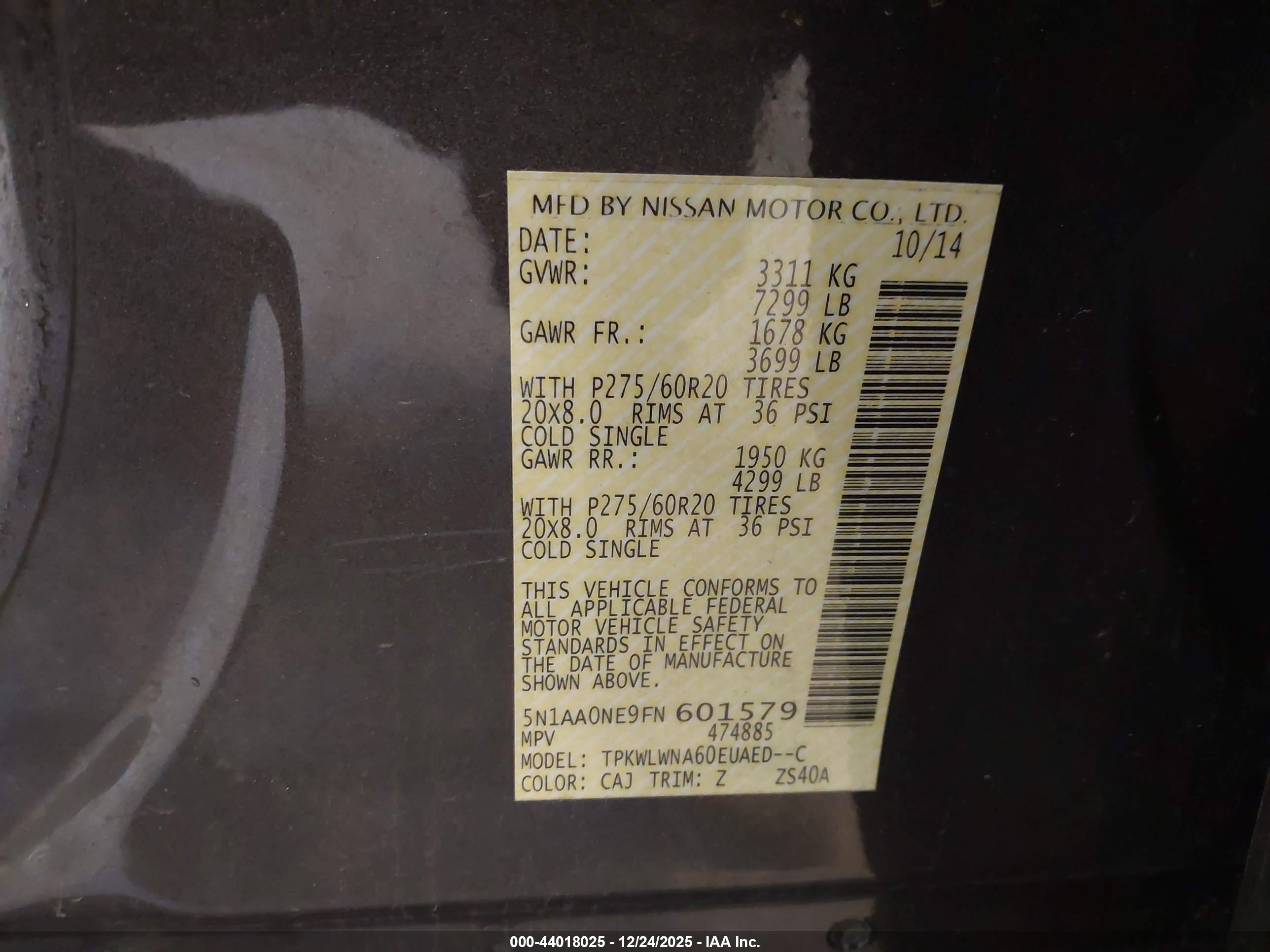 NISSAN ARMADA image 9