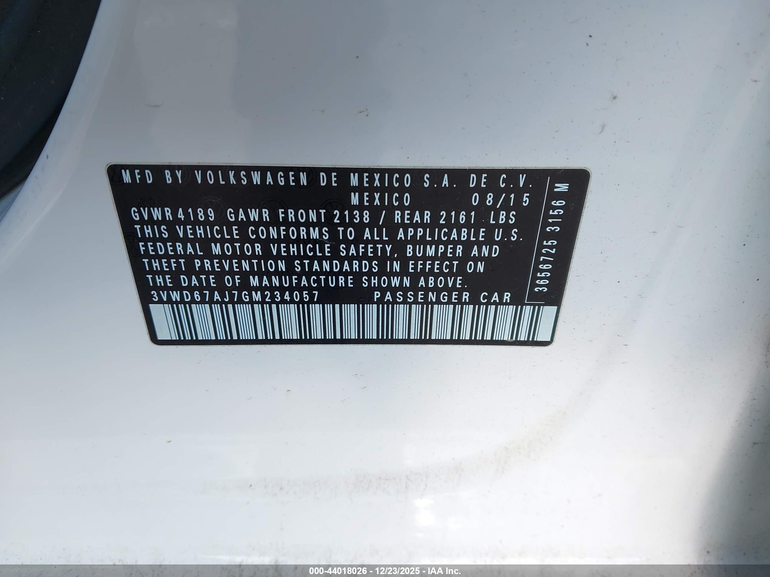 VOLKSWAGEN JETTA image 9