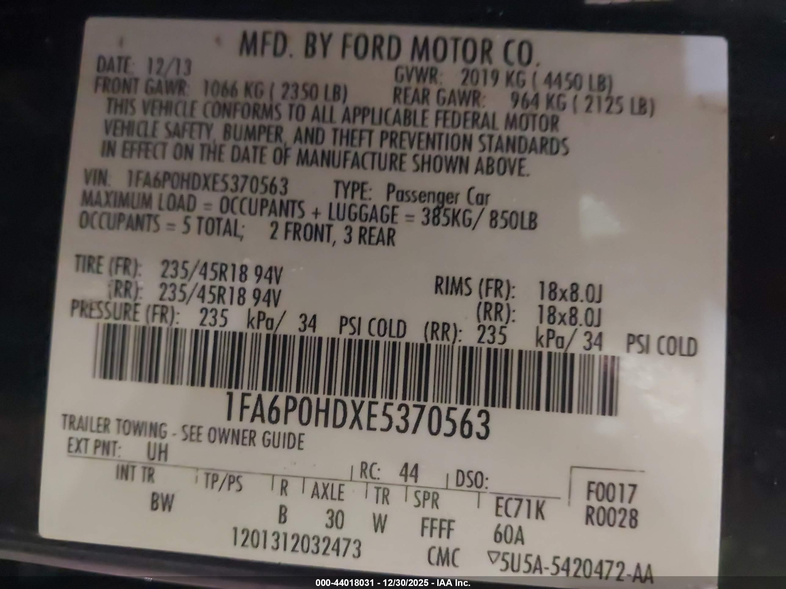 FORD FUSION image 9