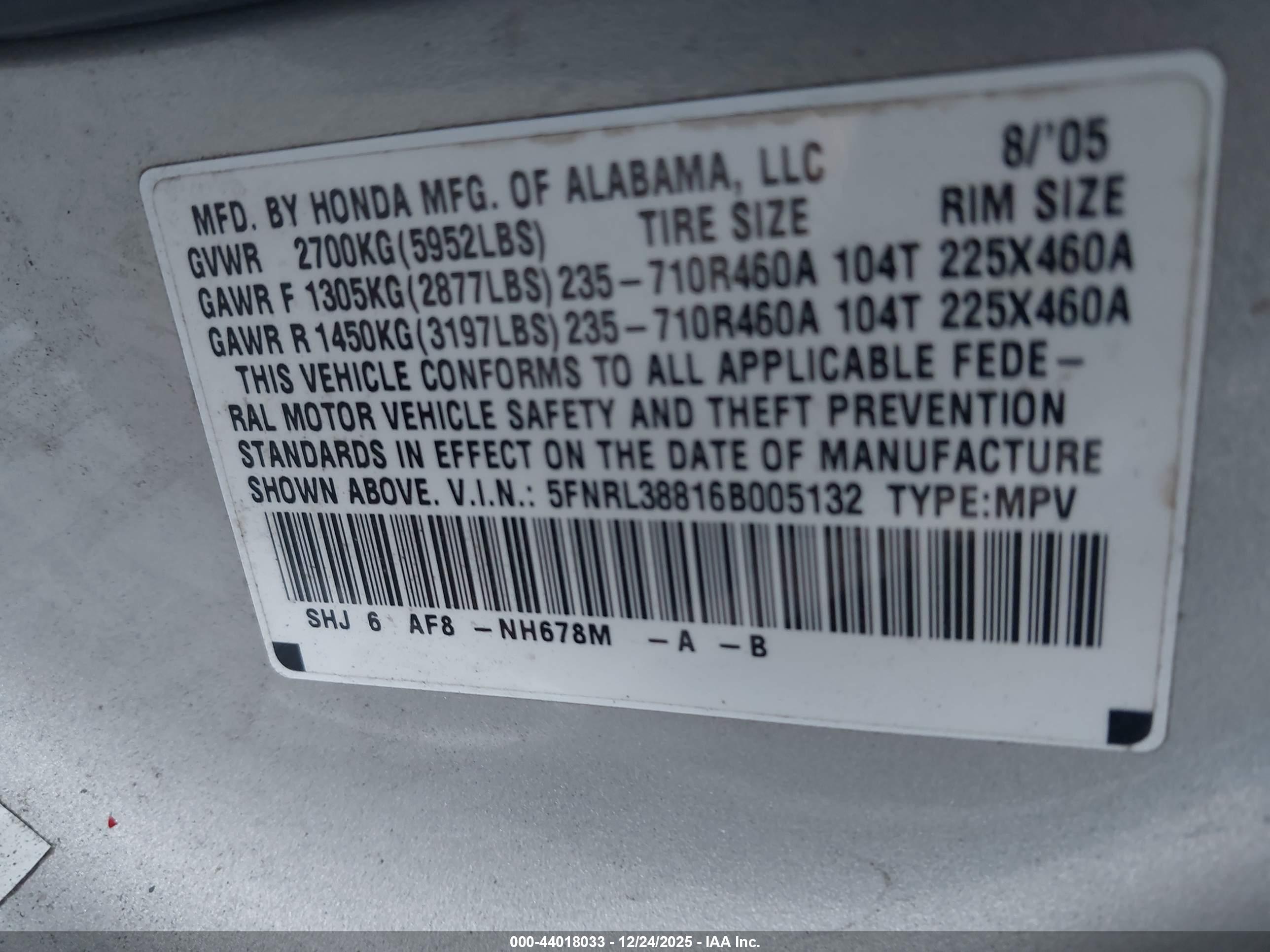 HONDA ODYSSEY image 9