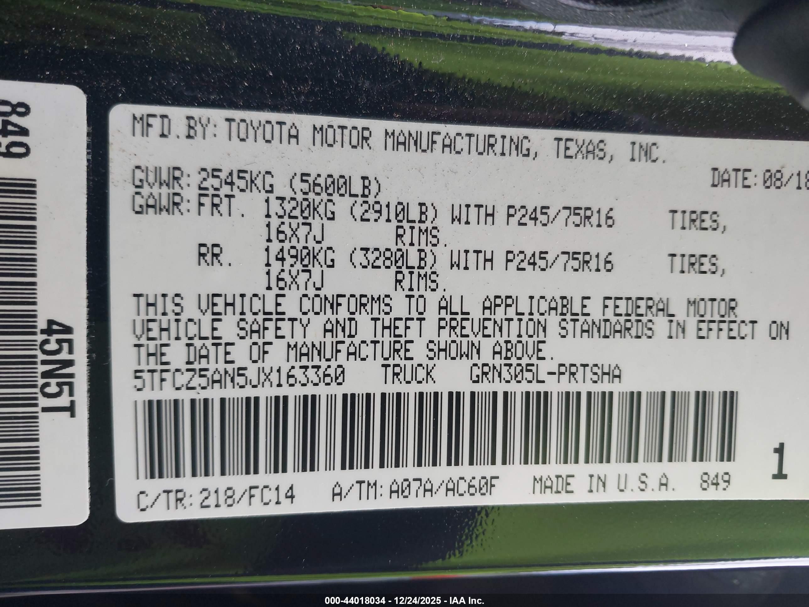 TOYOTA TACOMA image 9