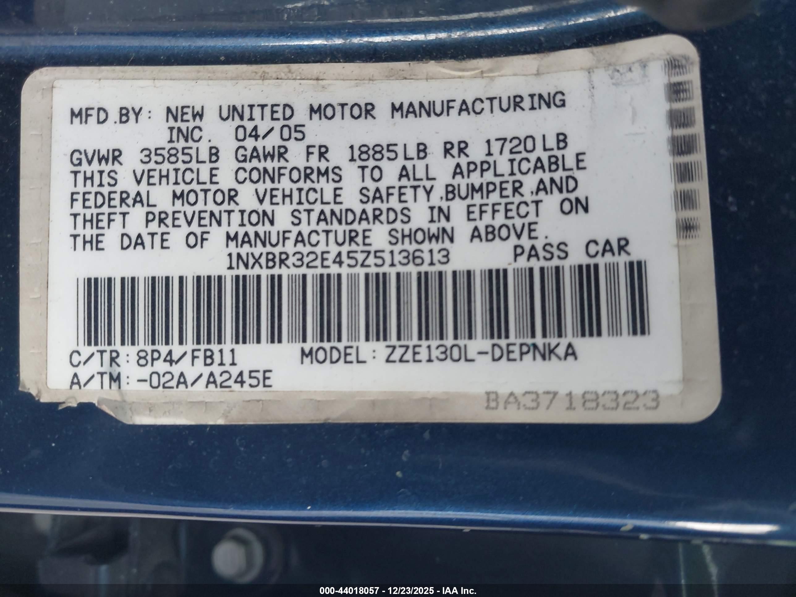TOYOTA COROLLA image 9