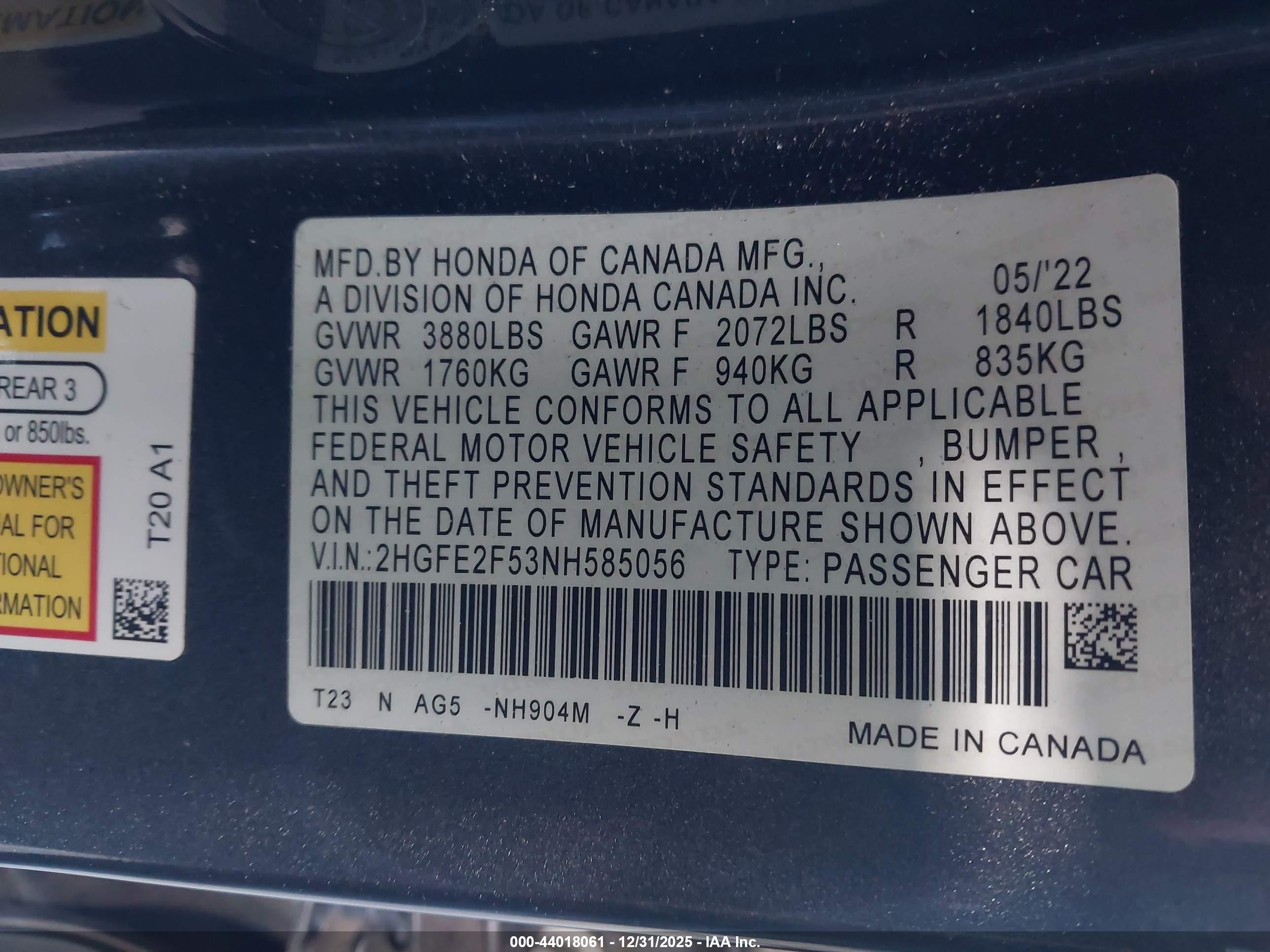 HONDA CIVIC image 9