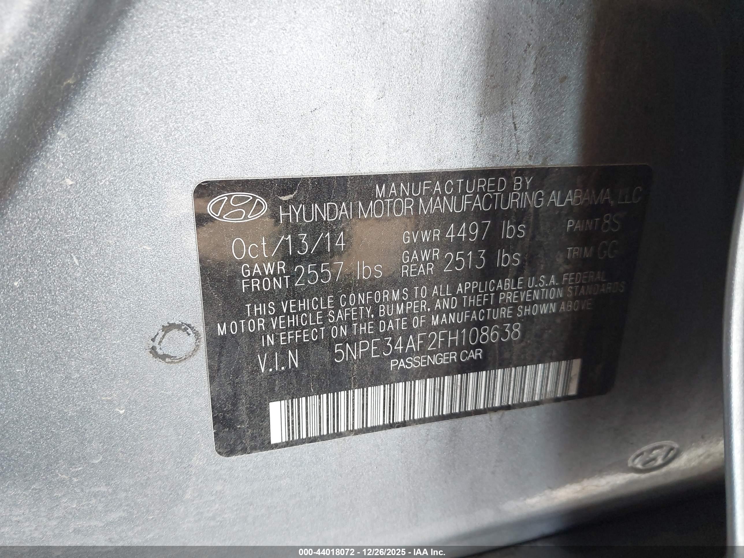 HYUNDAI SONATA image 9