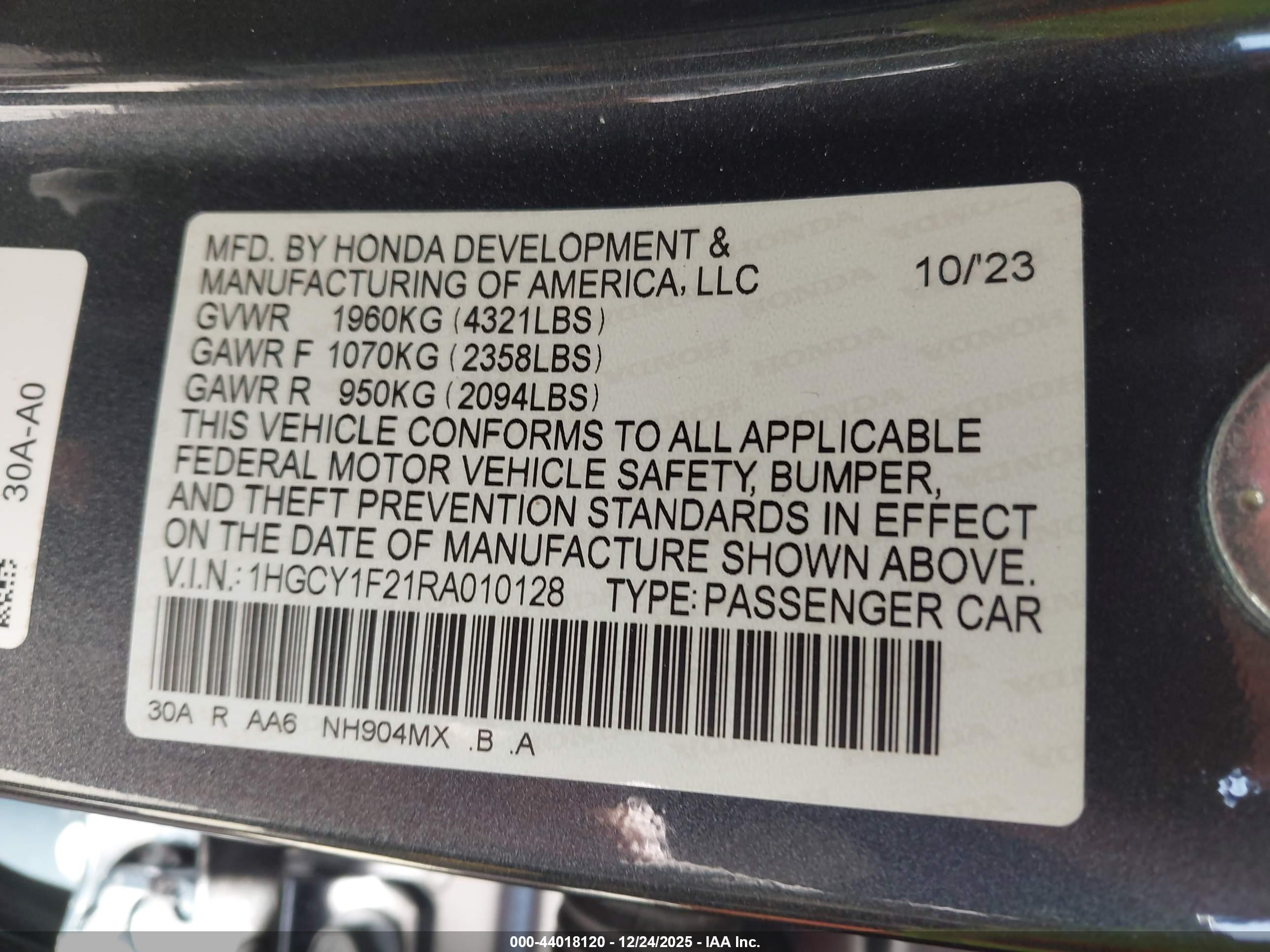 HONDA ACCORD image 9