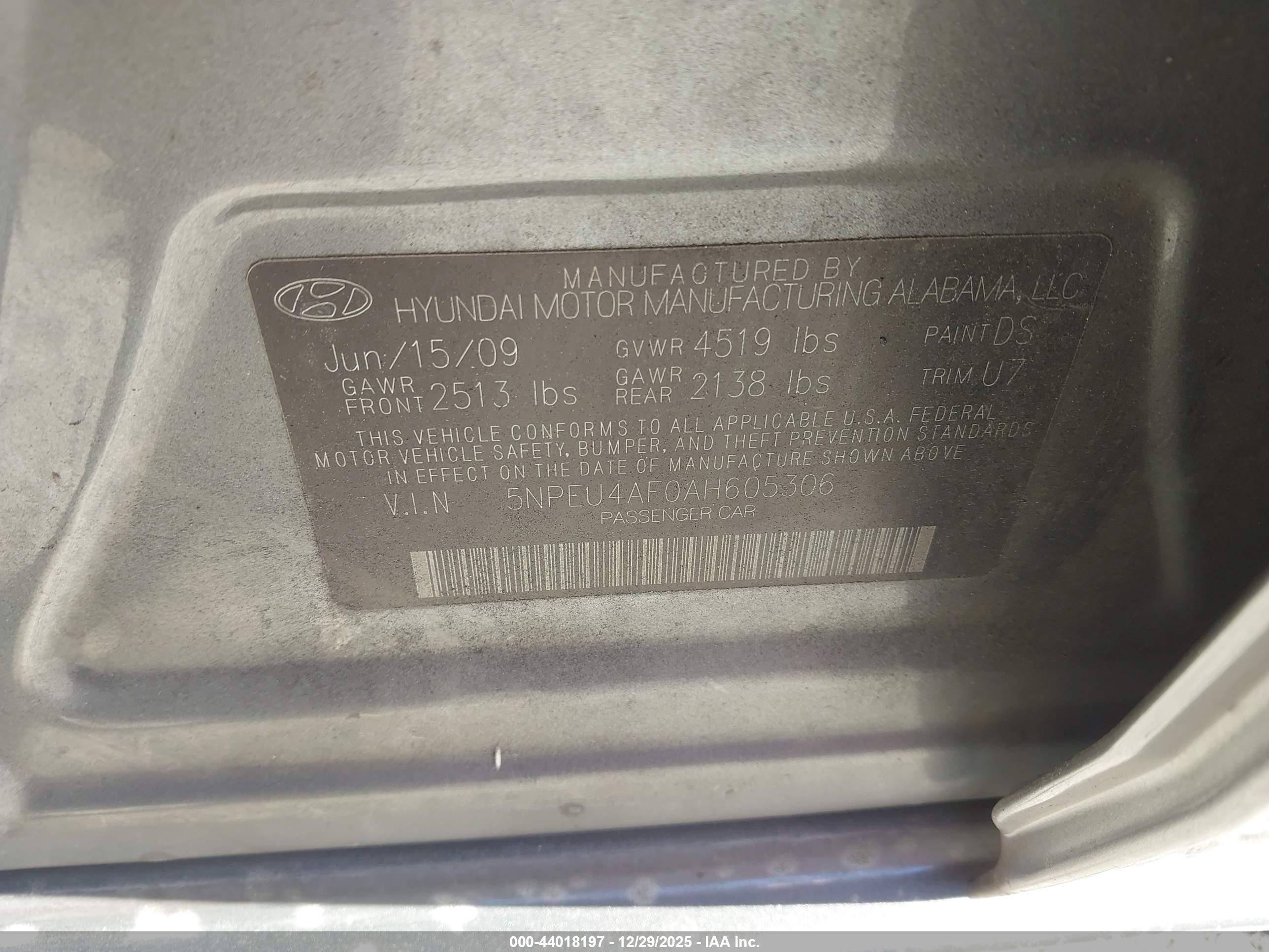 HYUNDAI SONATA image 9