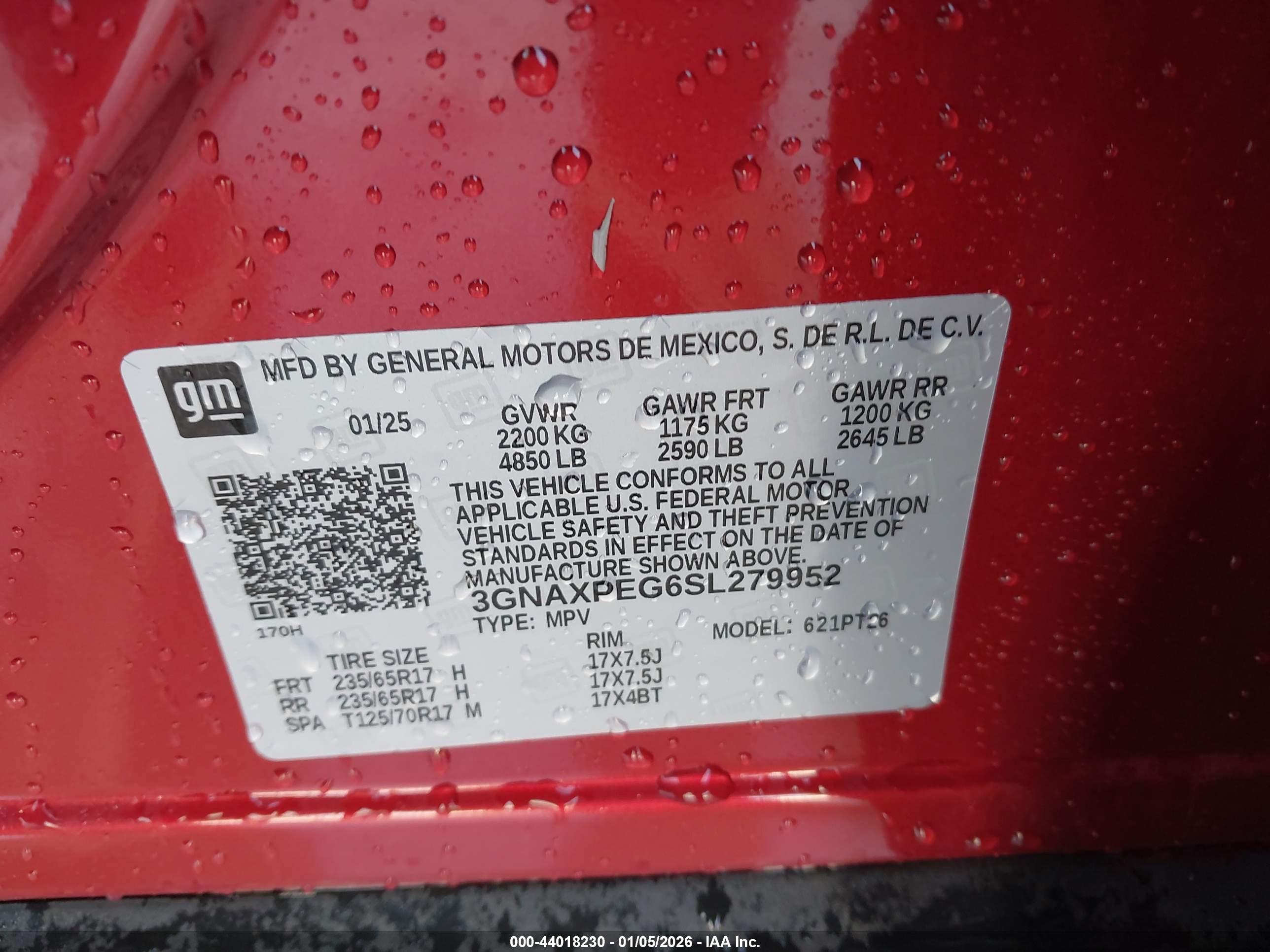 CHEVROLET EQUINOX image 9