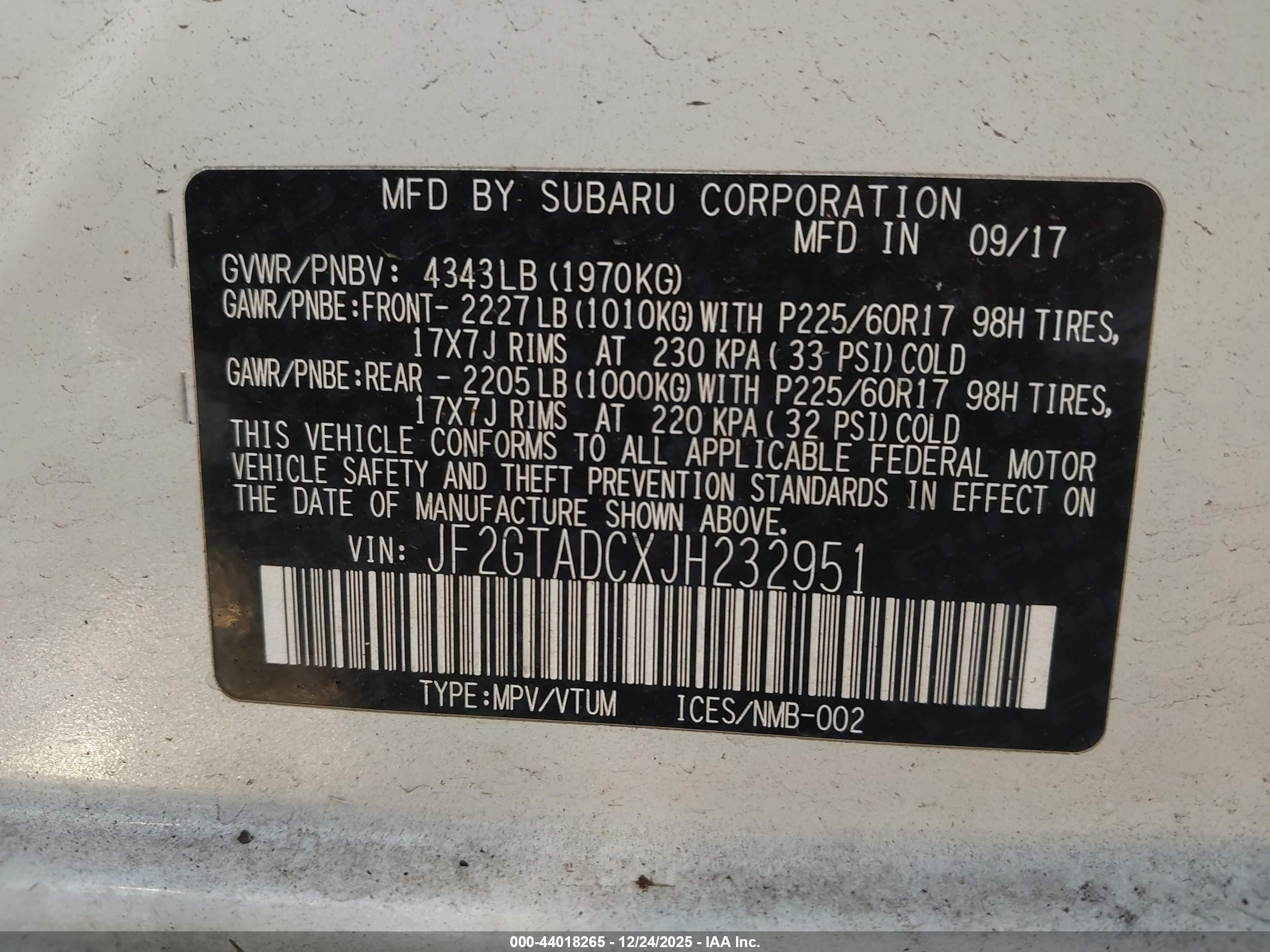 SUBARU CROSSTREK image 9