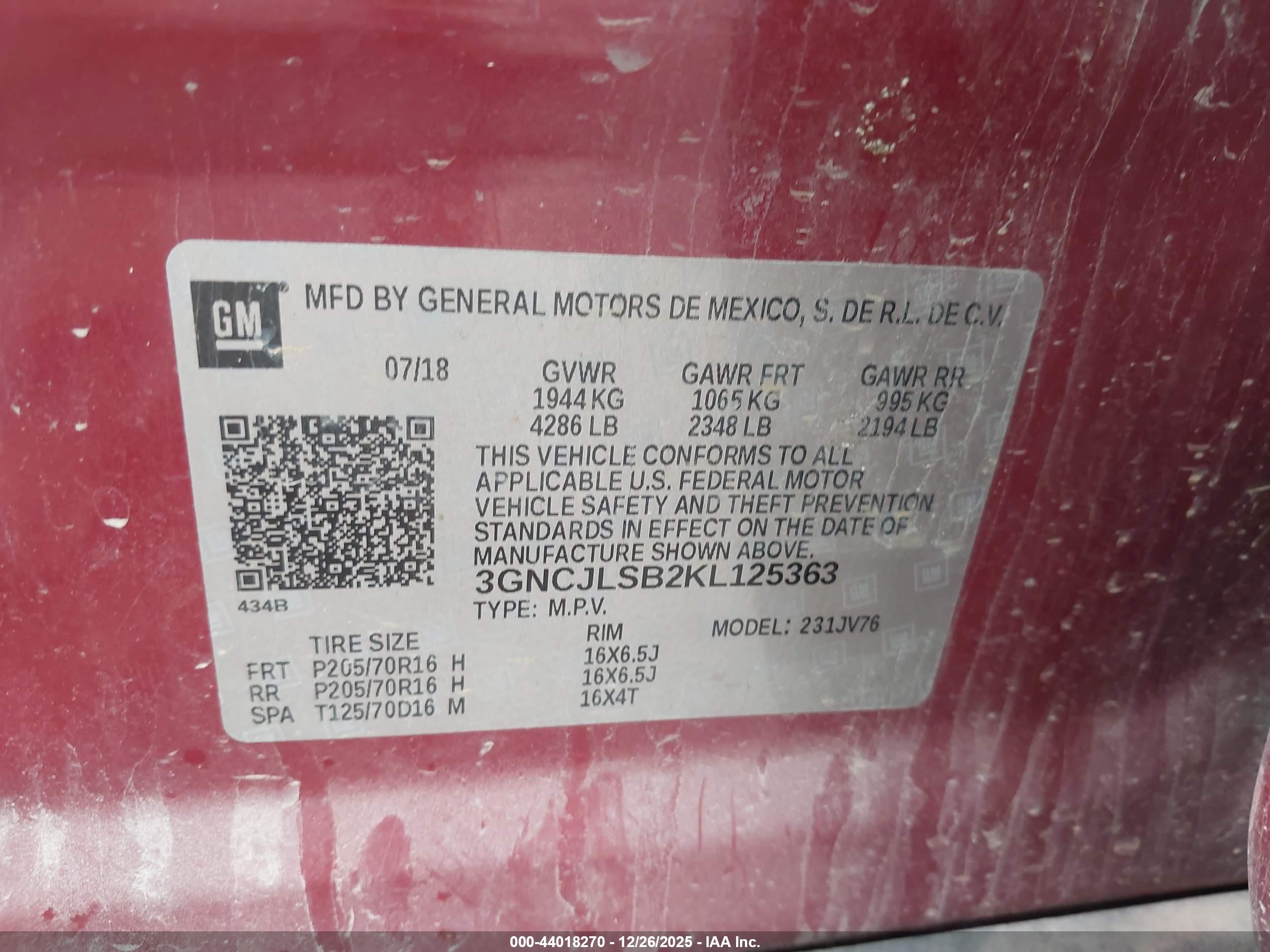 CHEVROLET TRAX image 9
