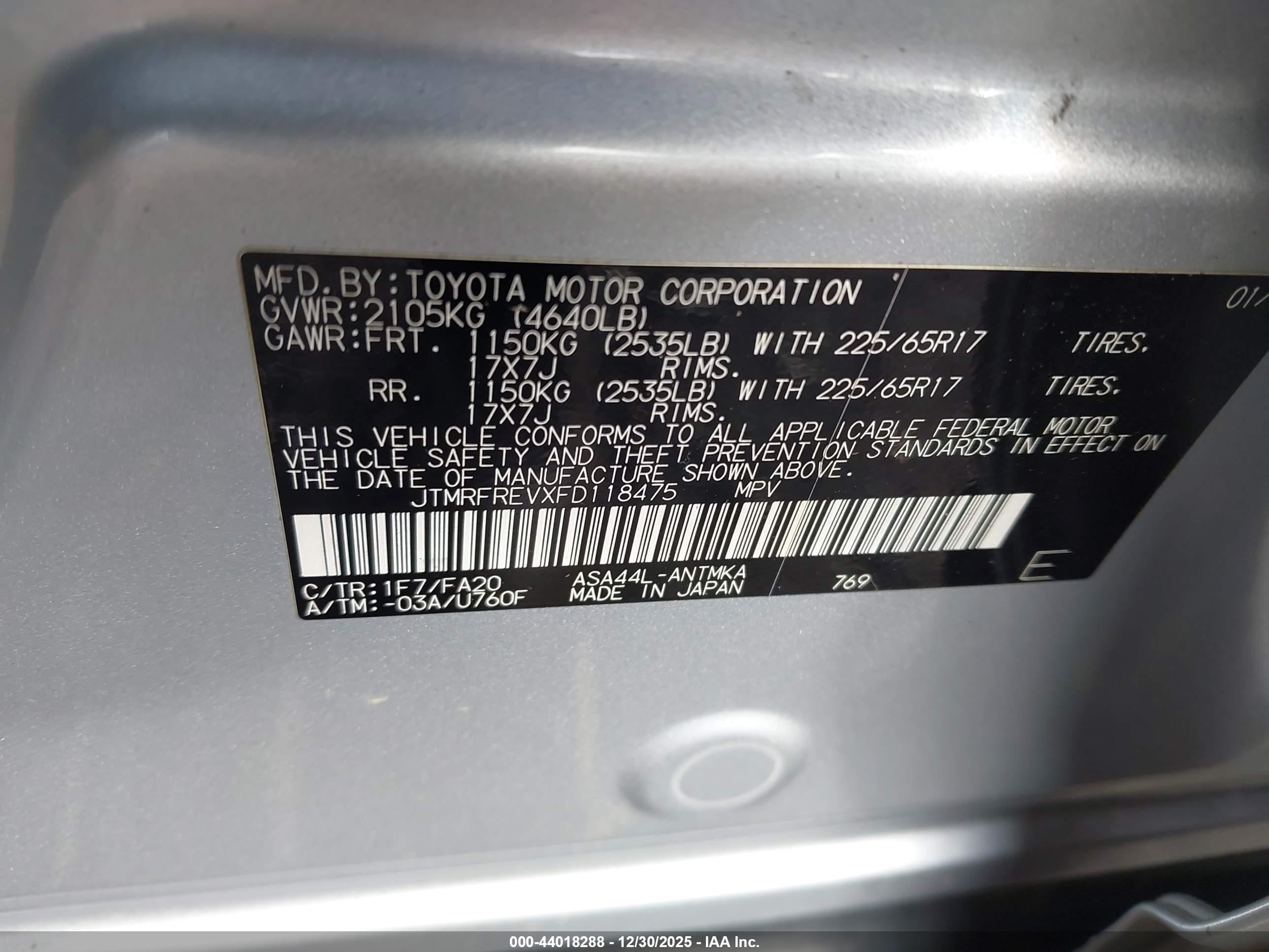TOYOTA RAV4 image 9