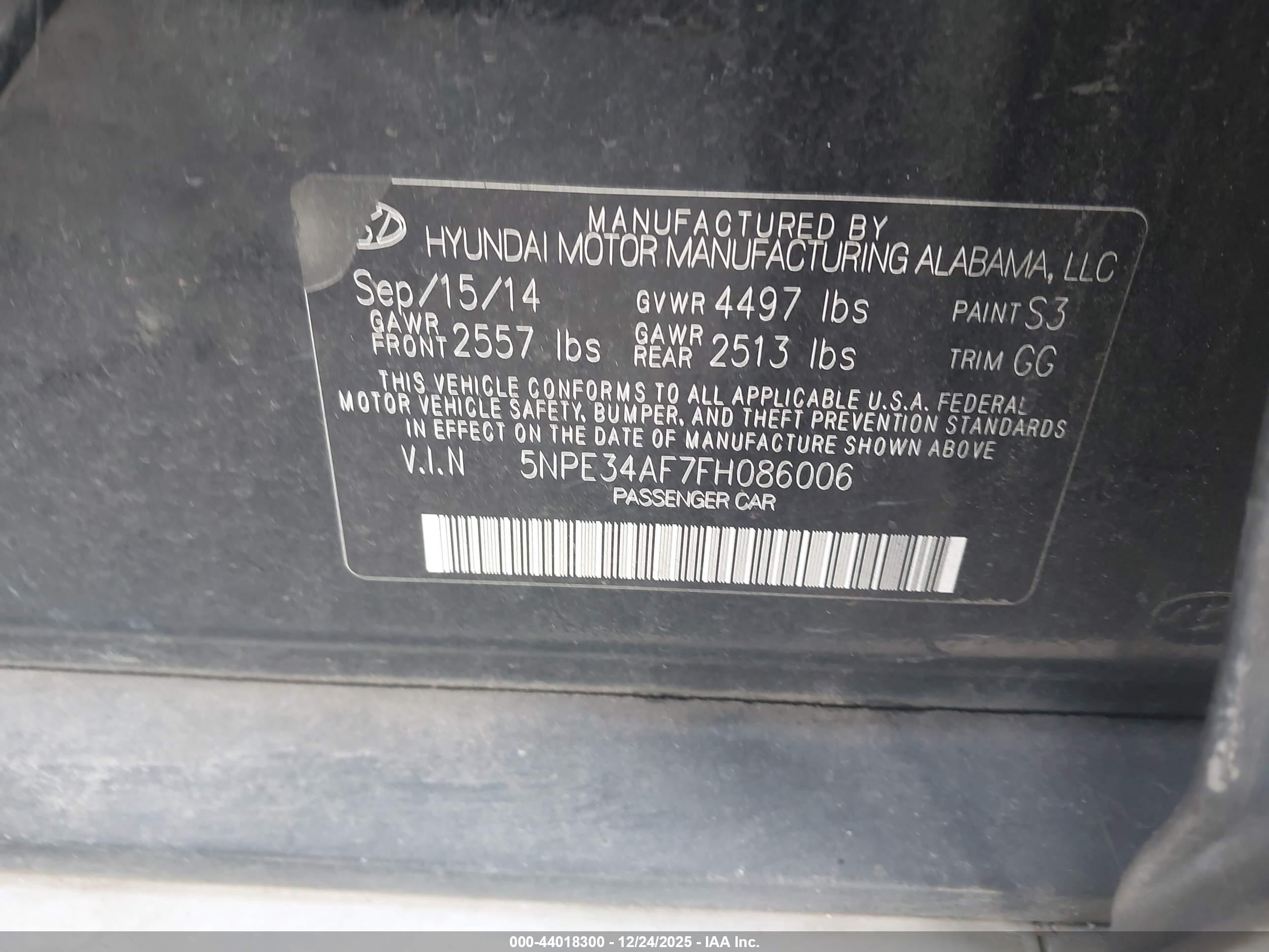 HYUNDAI SONATA image 9