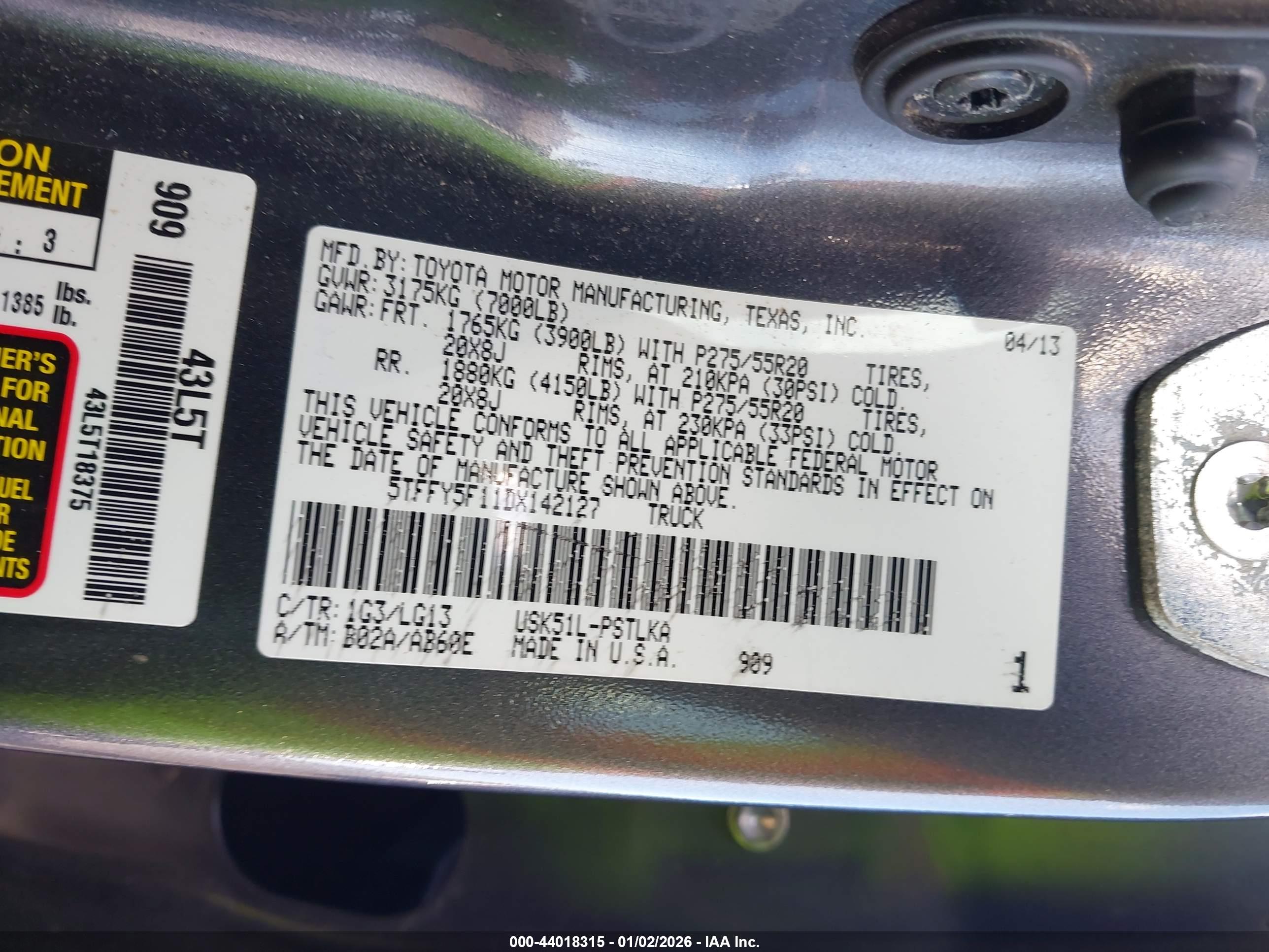 TOYOTA TUNDRA image 9