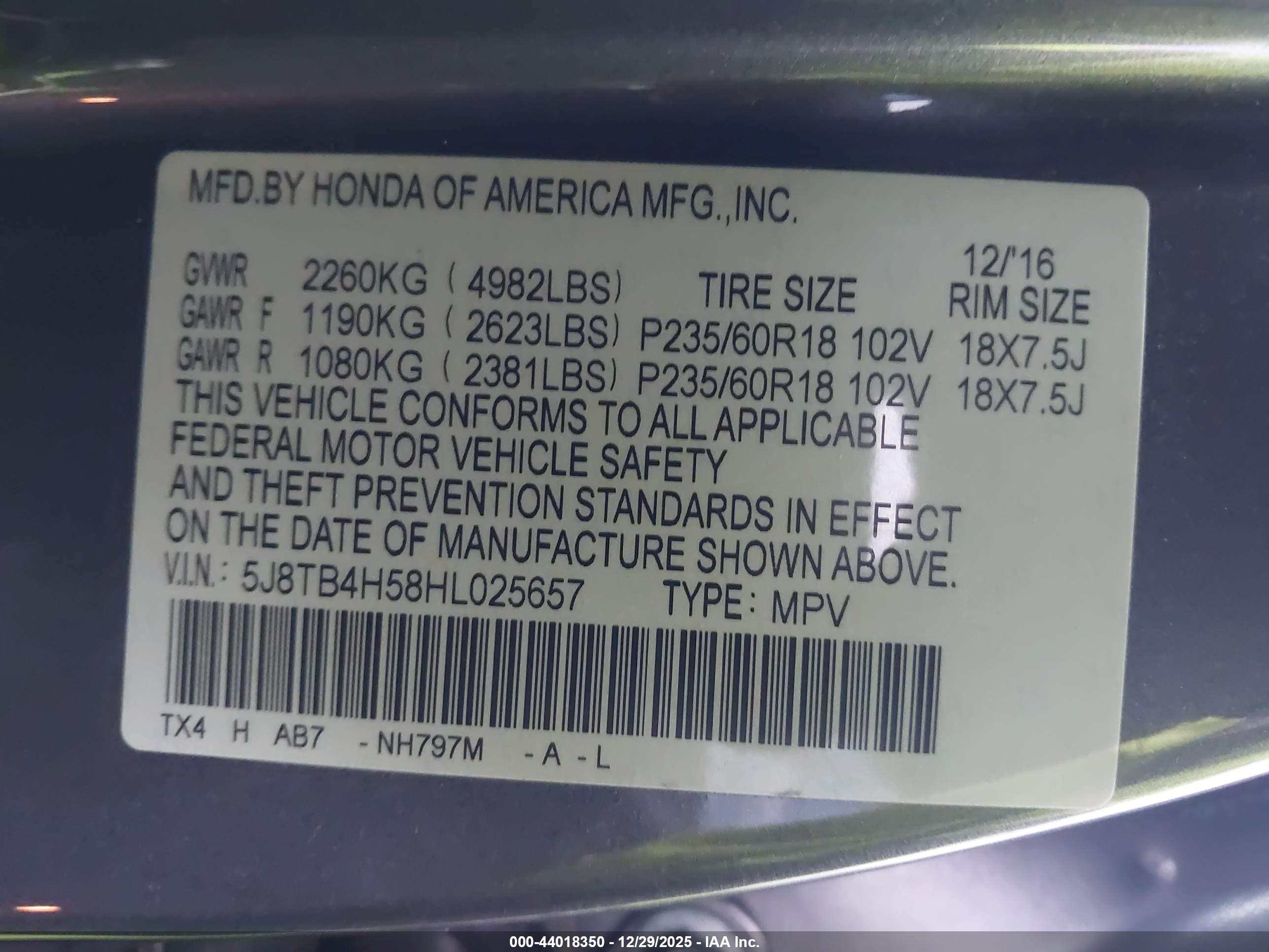 ACURA RDX image 9