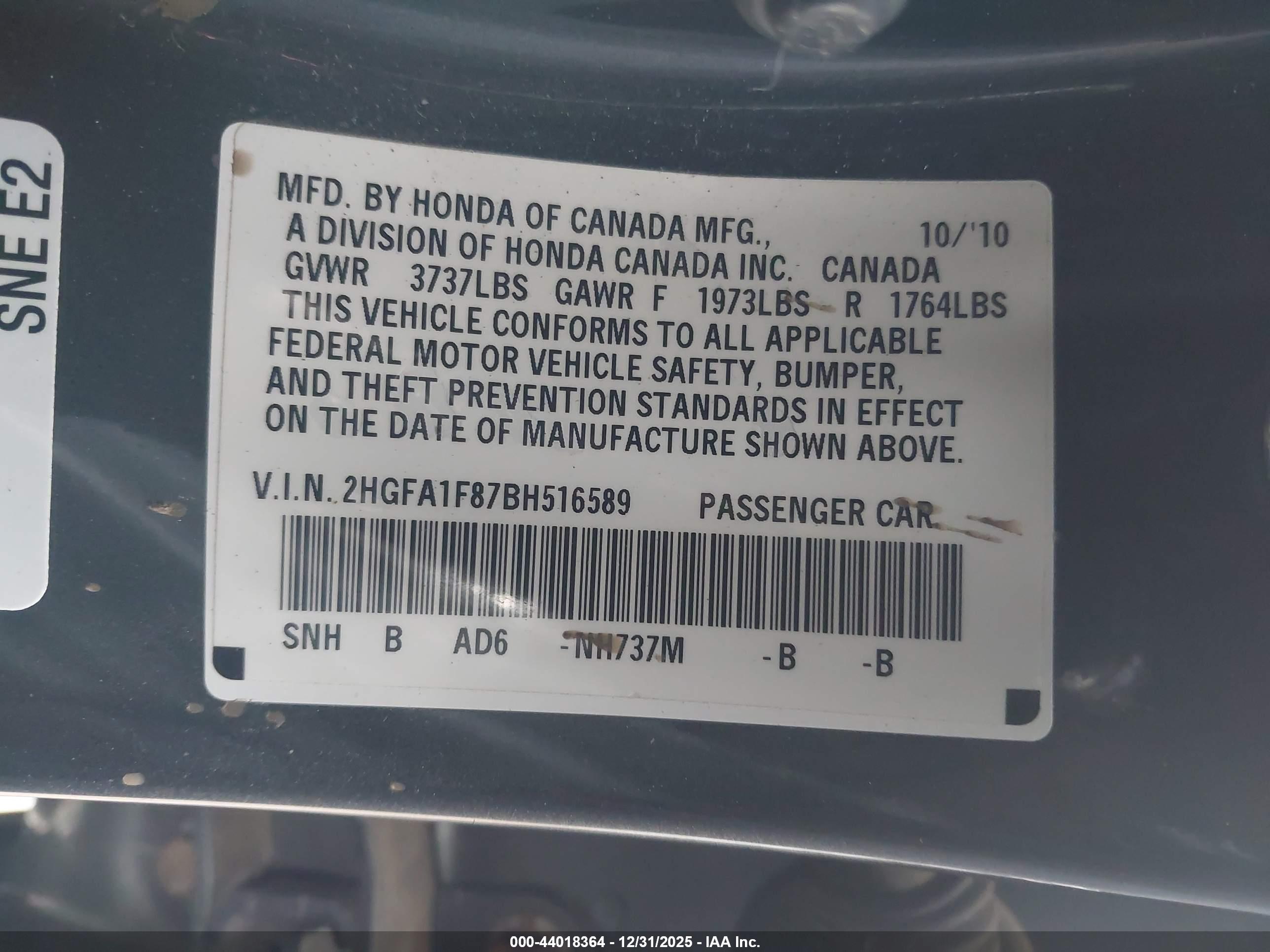 HONDA CIVIC image 9