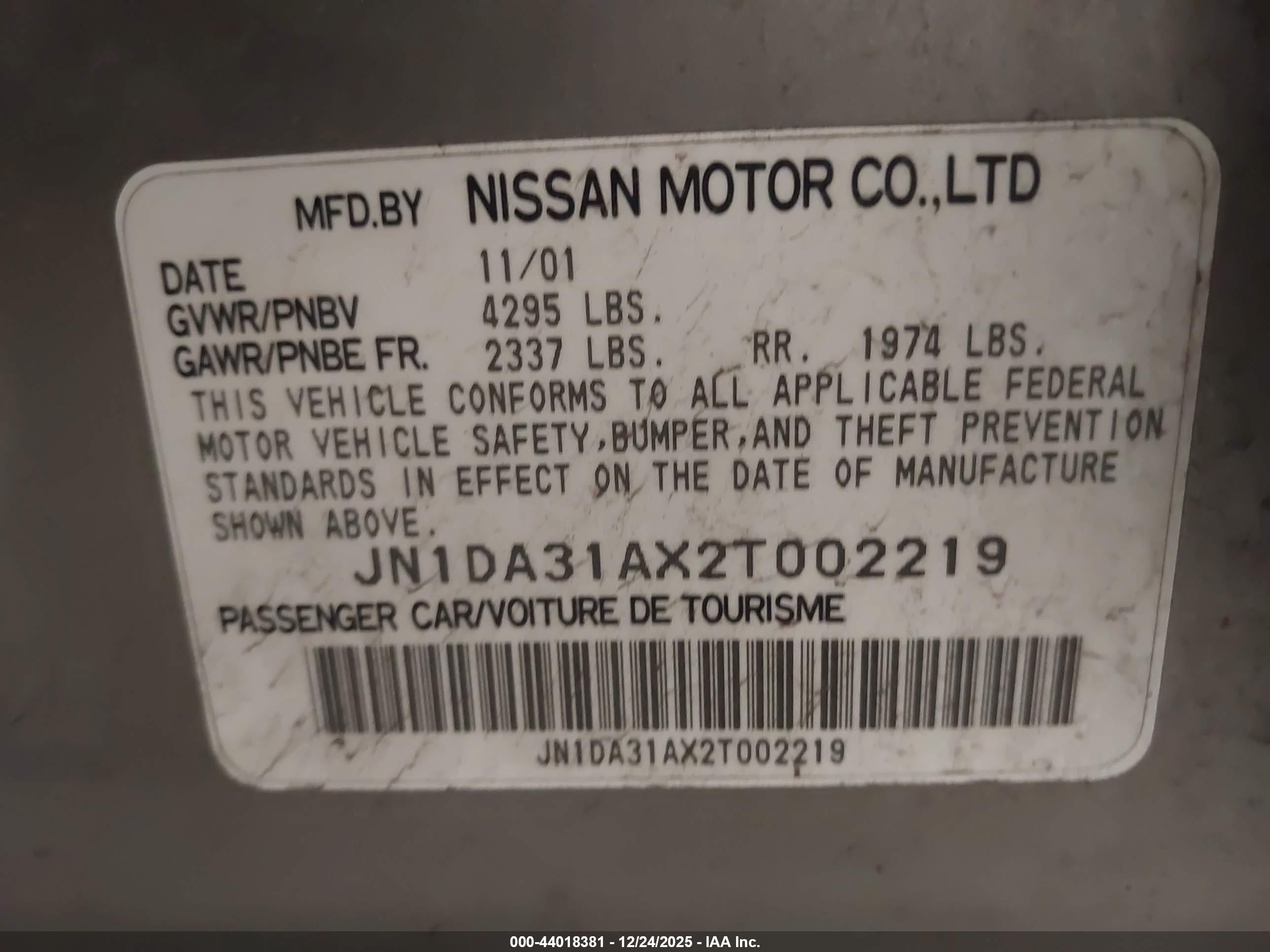 NISSAN MAXIMA image 9