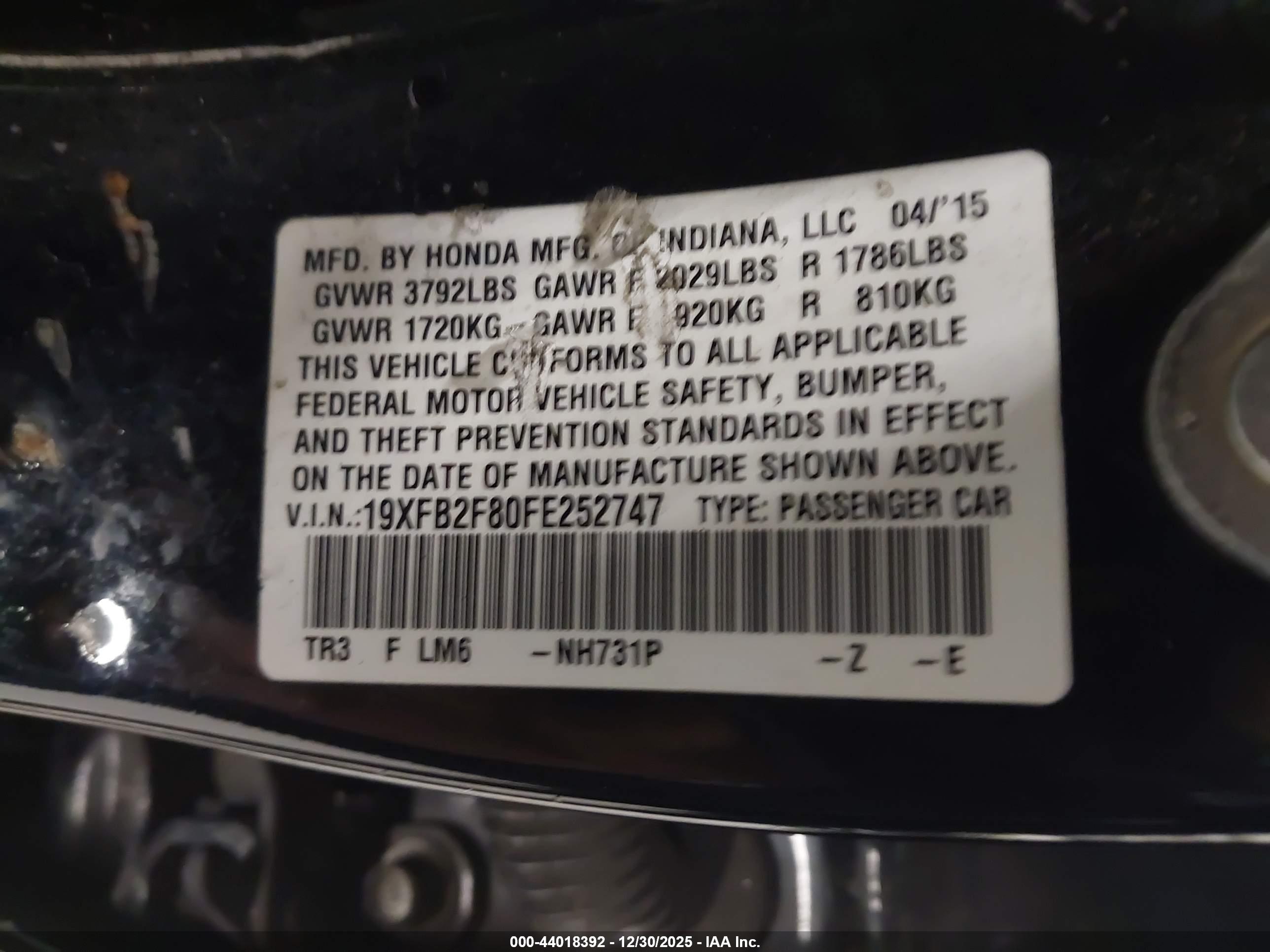 HONDA CIVIC image 9