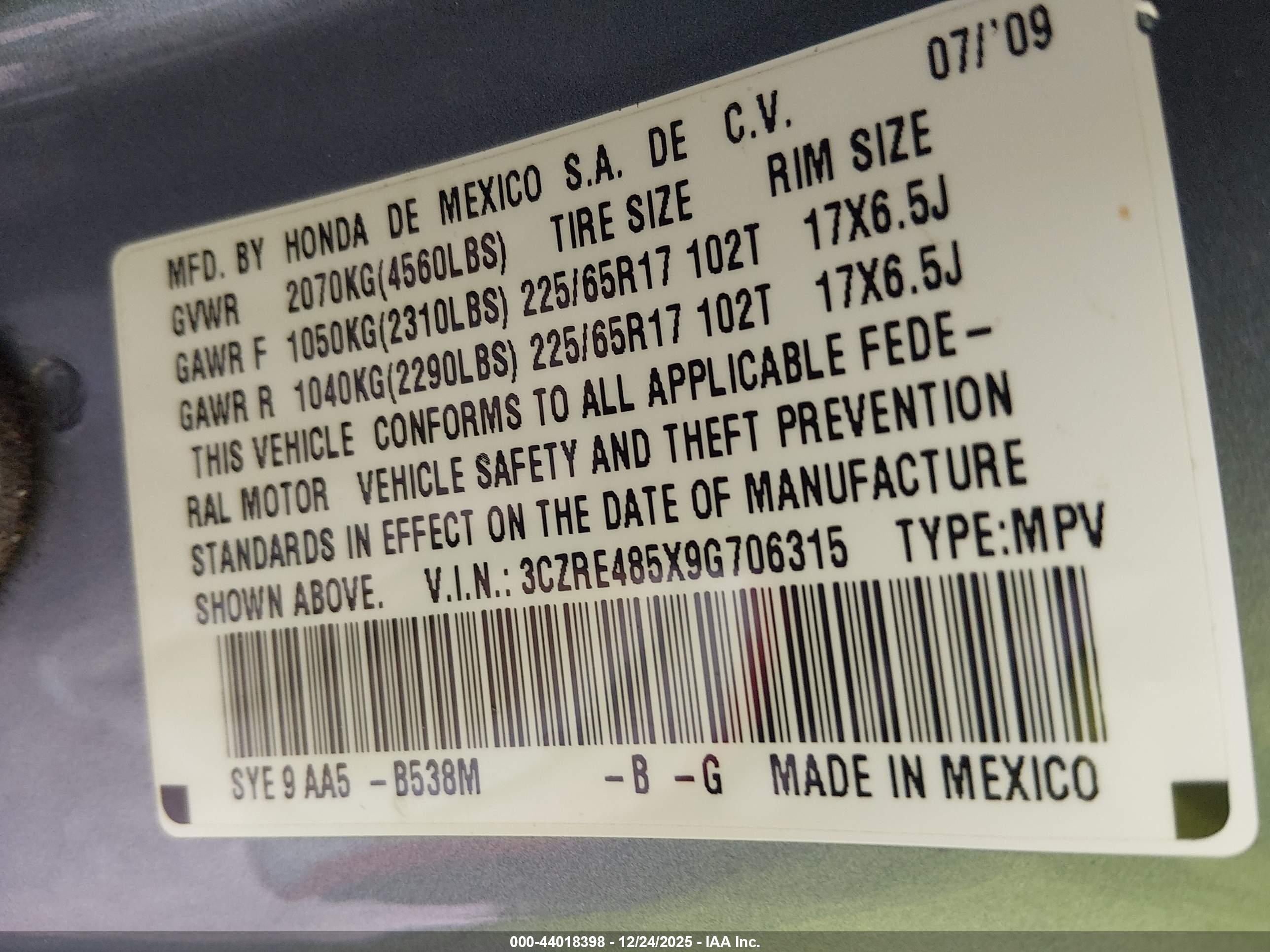 HONDA CR-V image 9