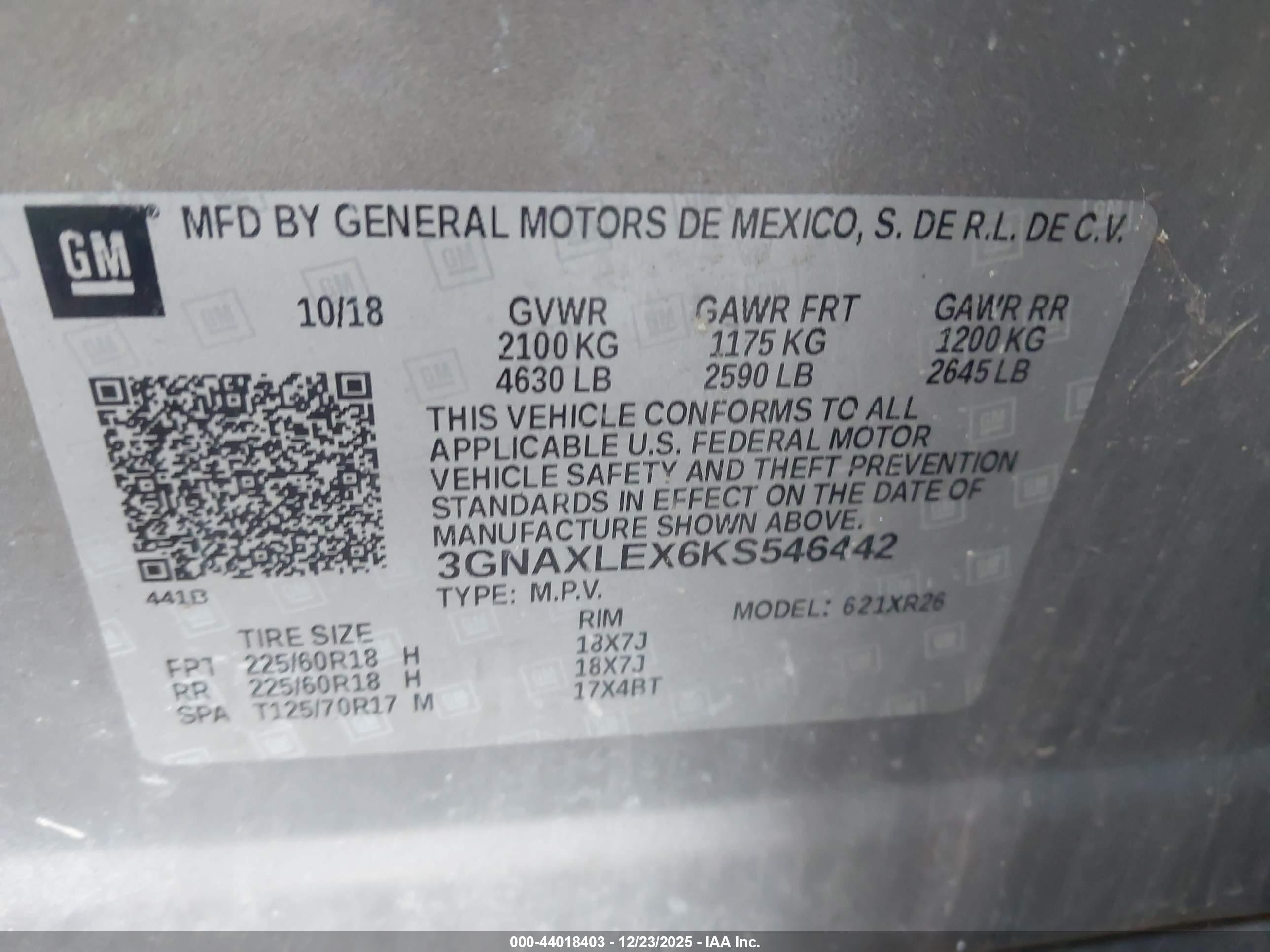 CHEVROLET EQUINOX image 9