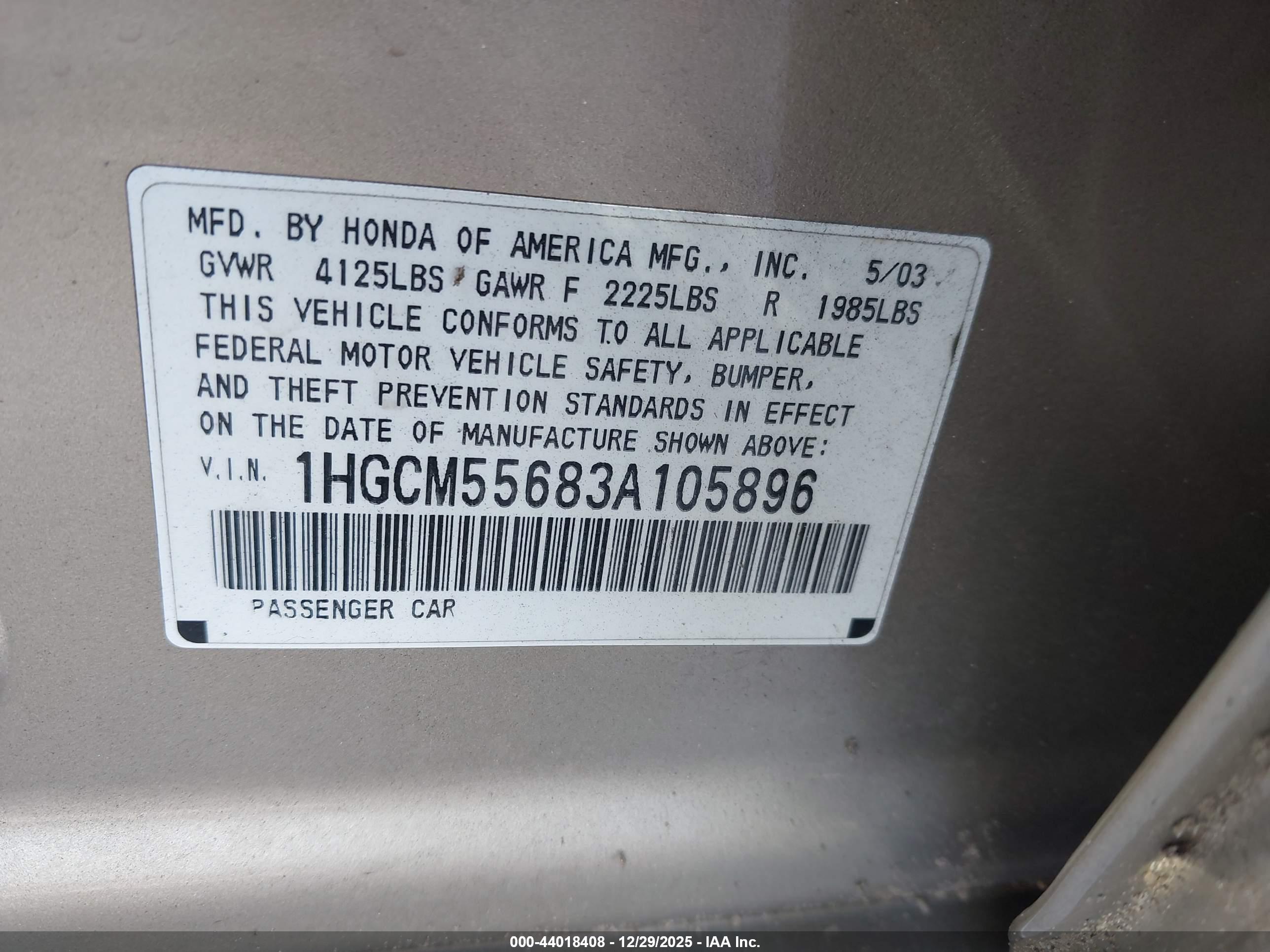 HONDA ACCORD image 9
