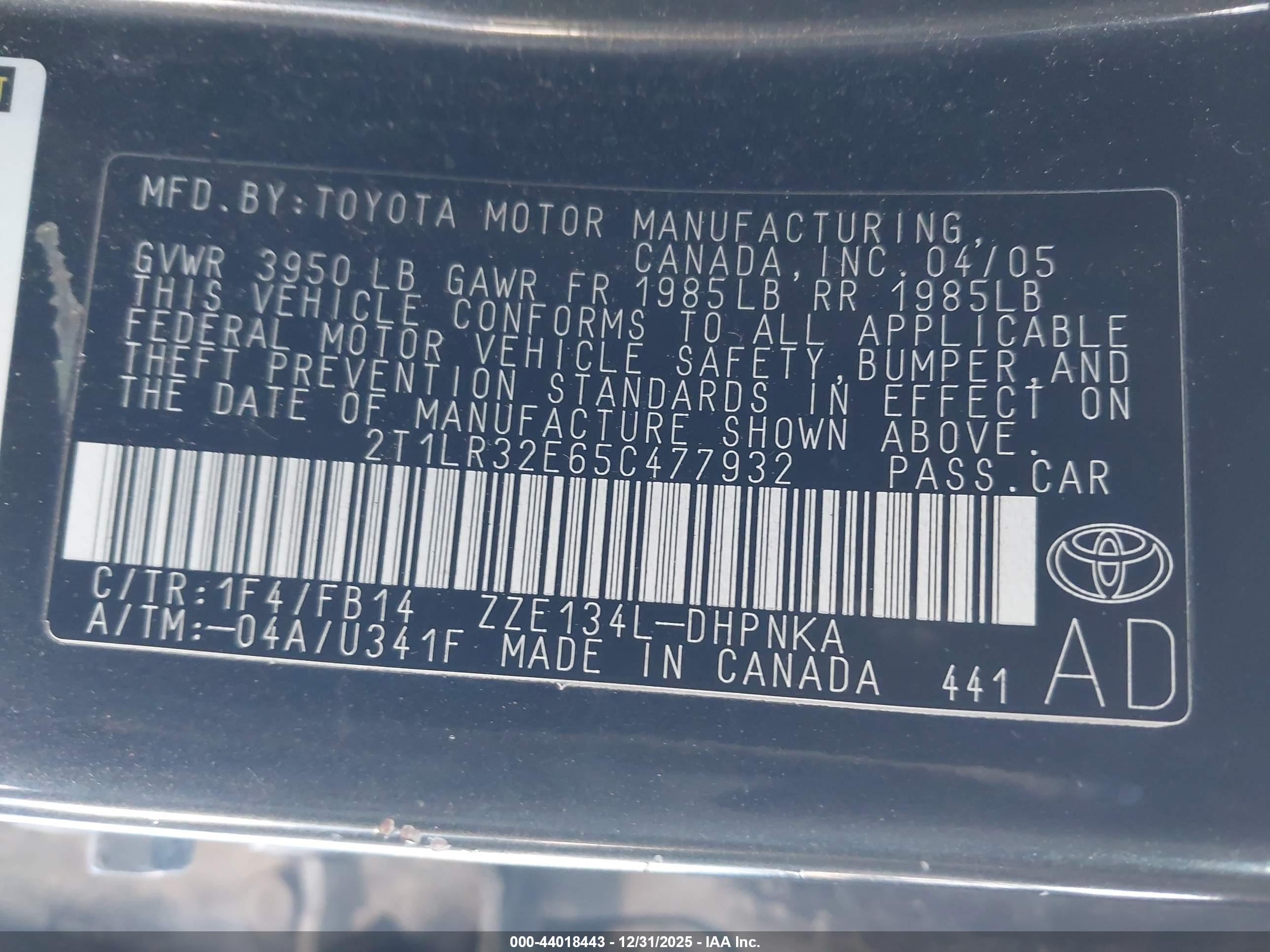 TOYOTA MATRIX image 9