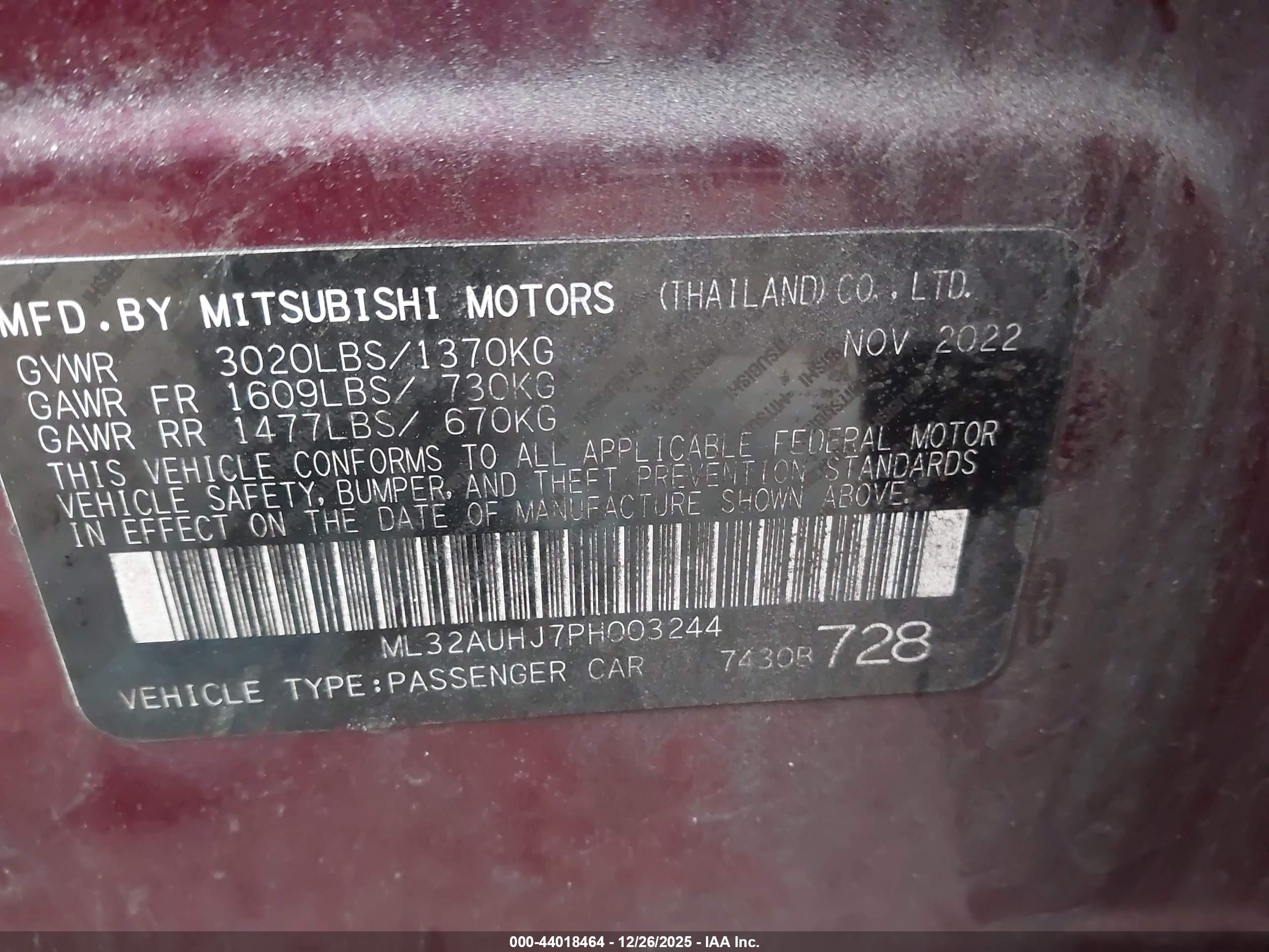 MITSUBISHI MIRAGE image 9