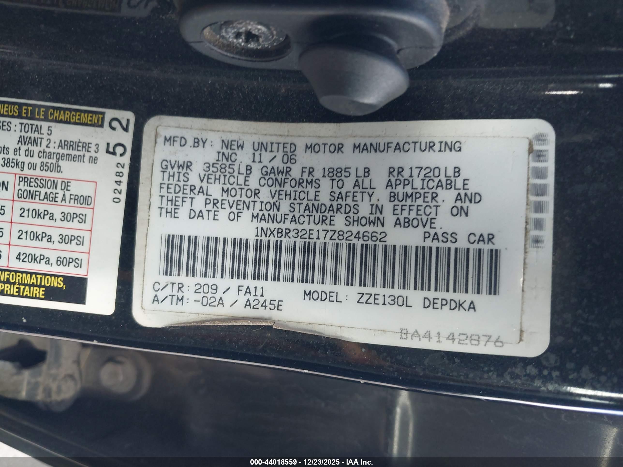 TOYOTA COROLLA image 9