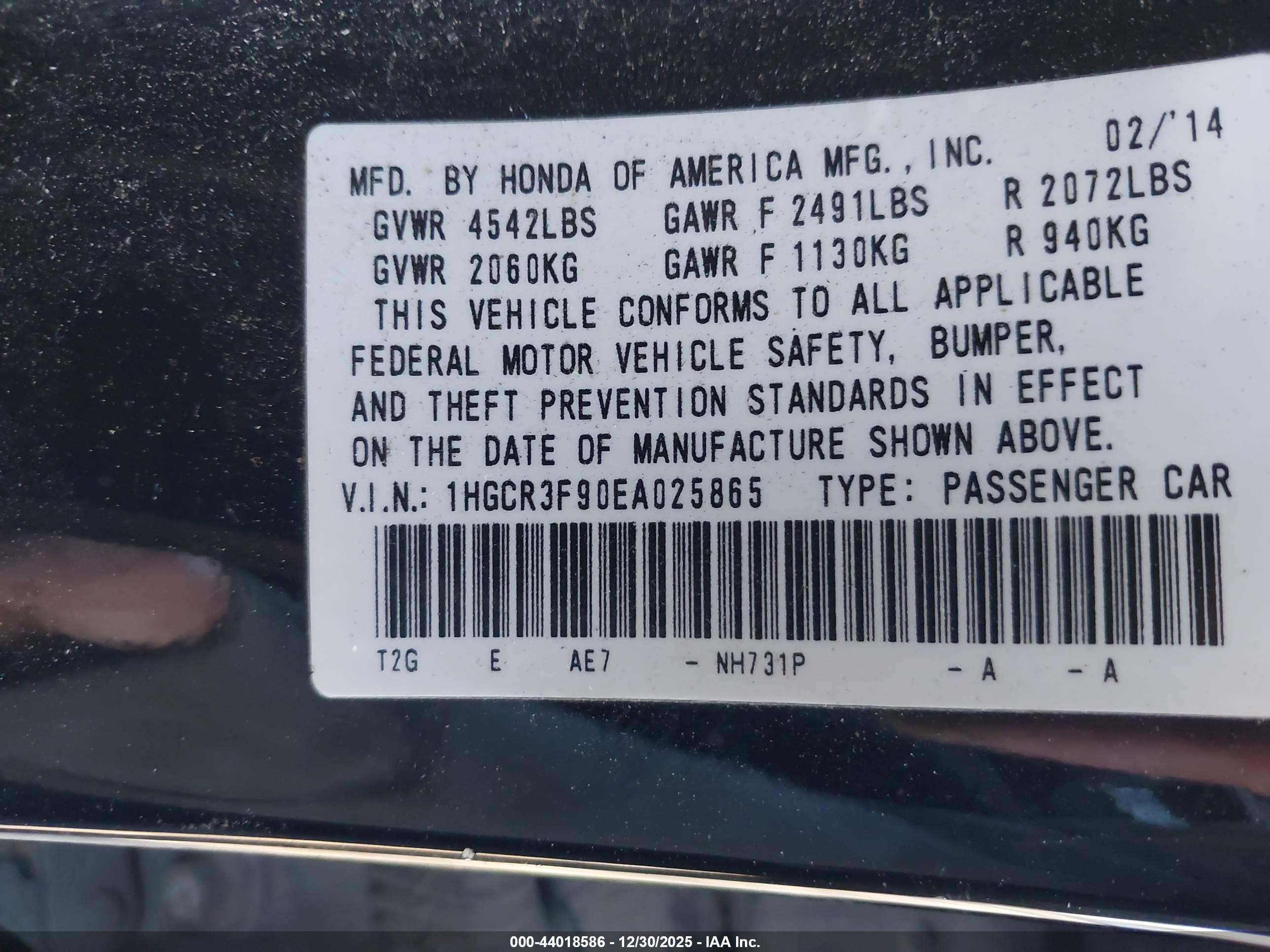 HONDA ACCORD image 9
